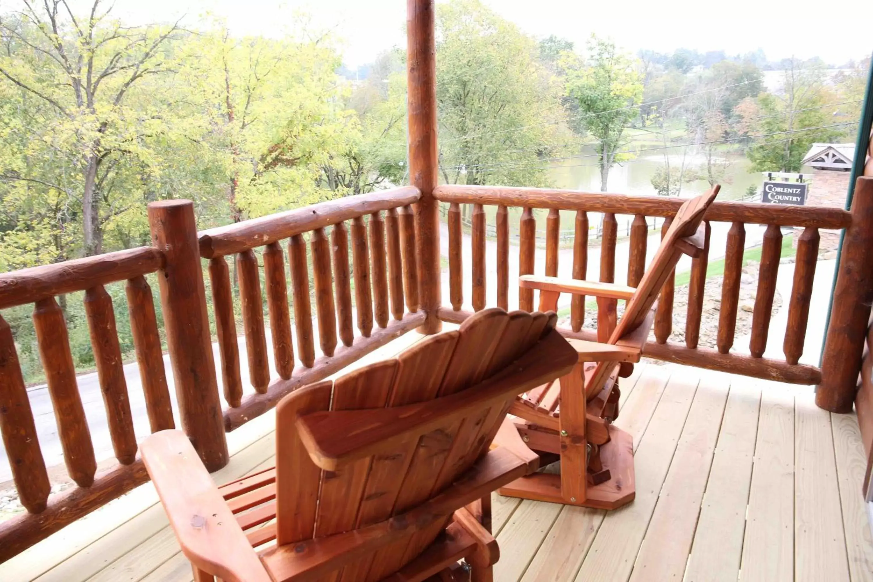 Balcony/Terrace in Blessing Lodge by Amish Country Lodging