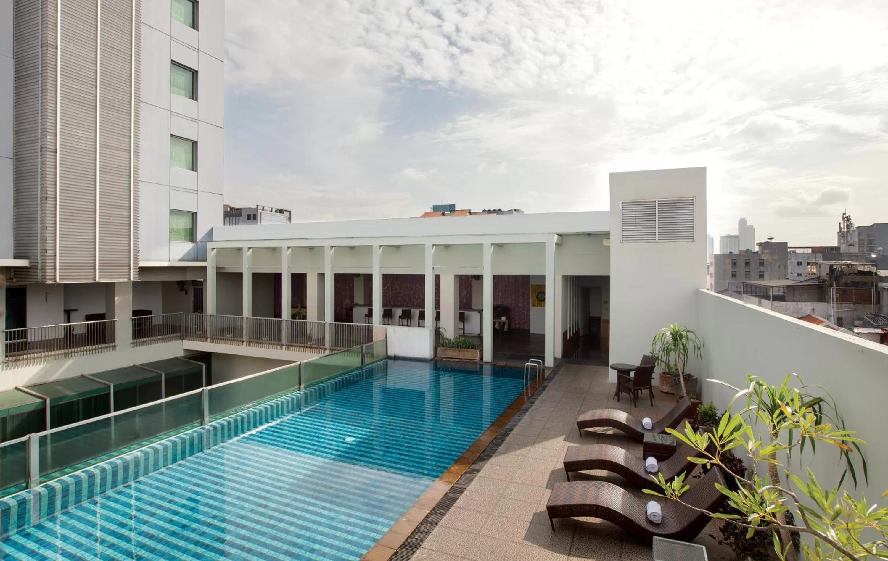 Swimming pool in Sparks Life Jakarta, ARTOTEL Curated