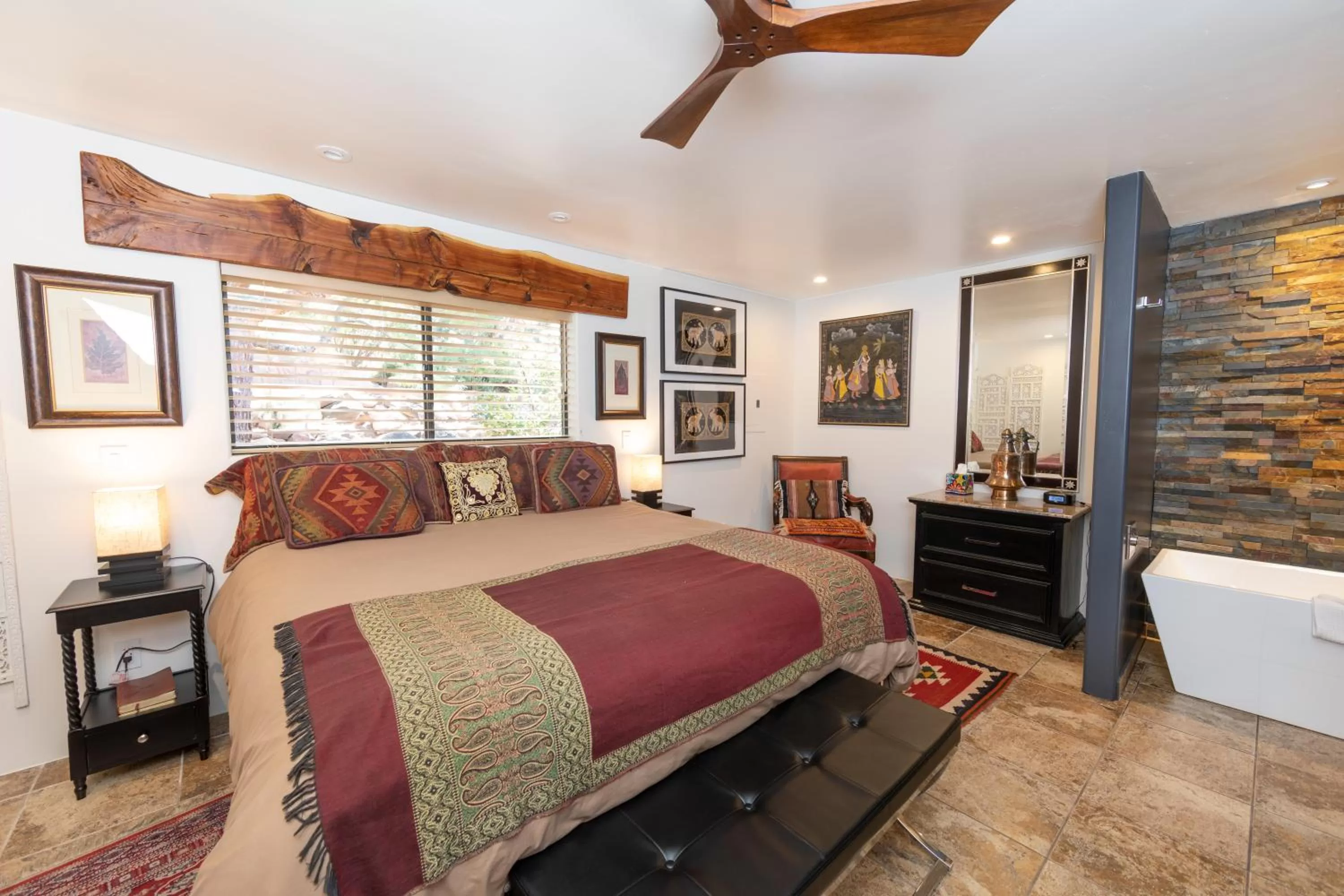 Bedroom, Bed in A Sunset Chateau