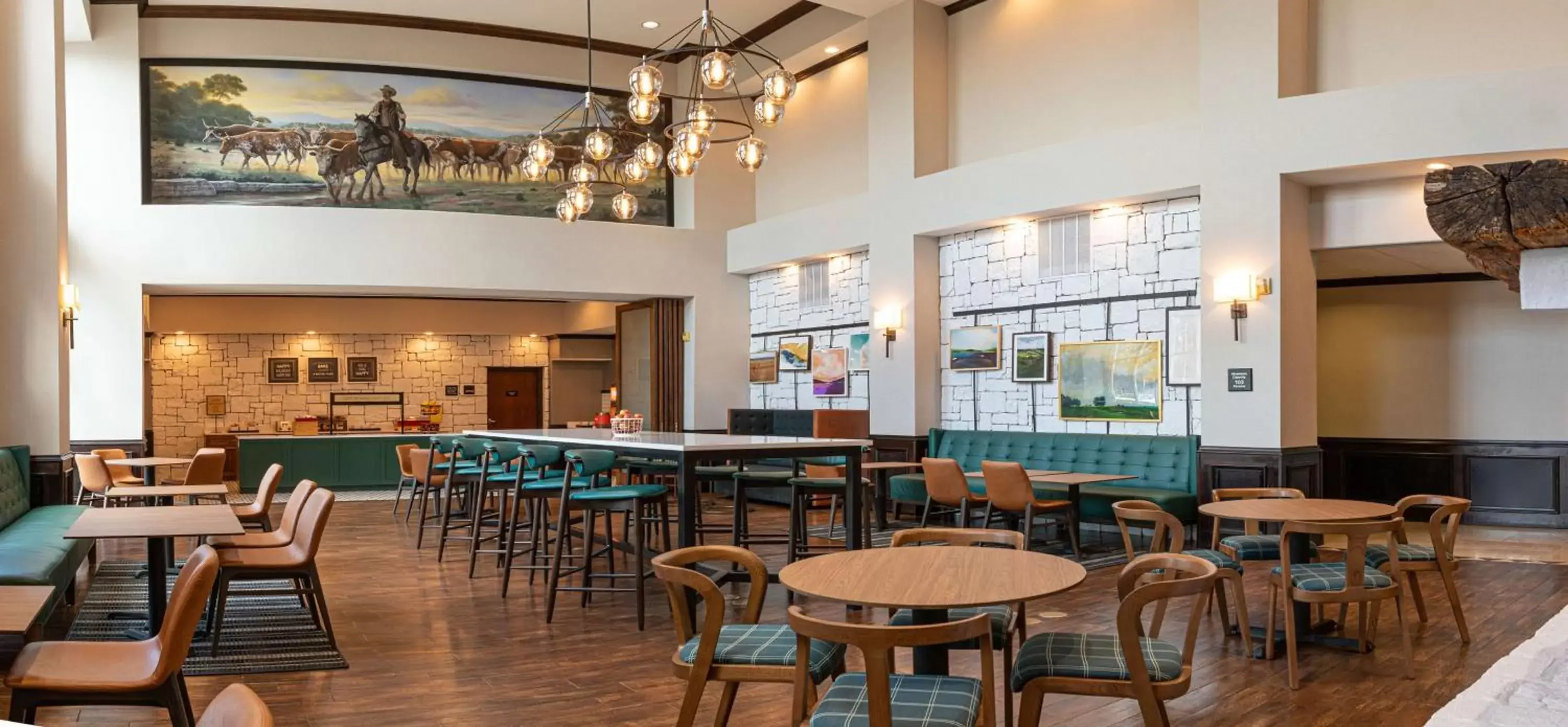 Lobby or reception, Restaurant/Places to Eat in Hampton Inn & Suites Boerne