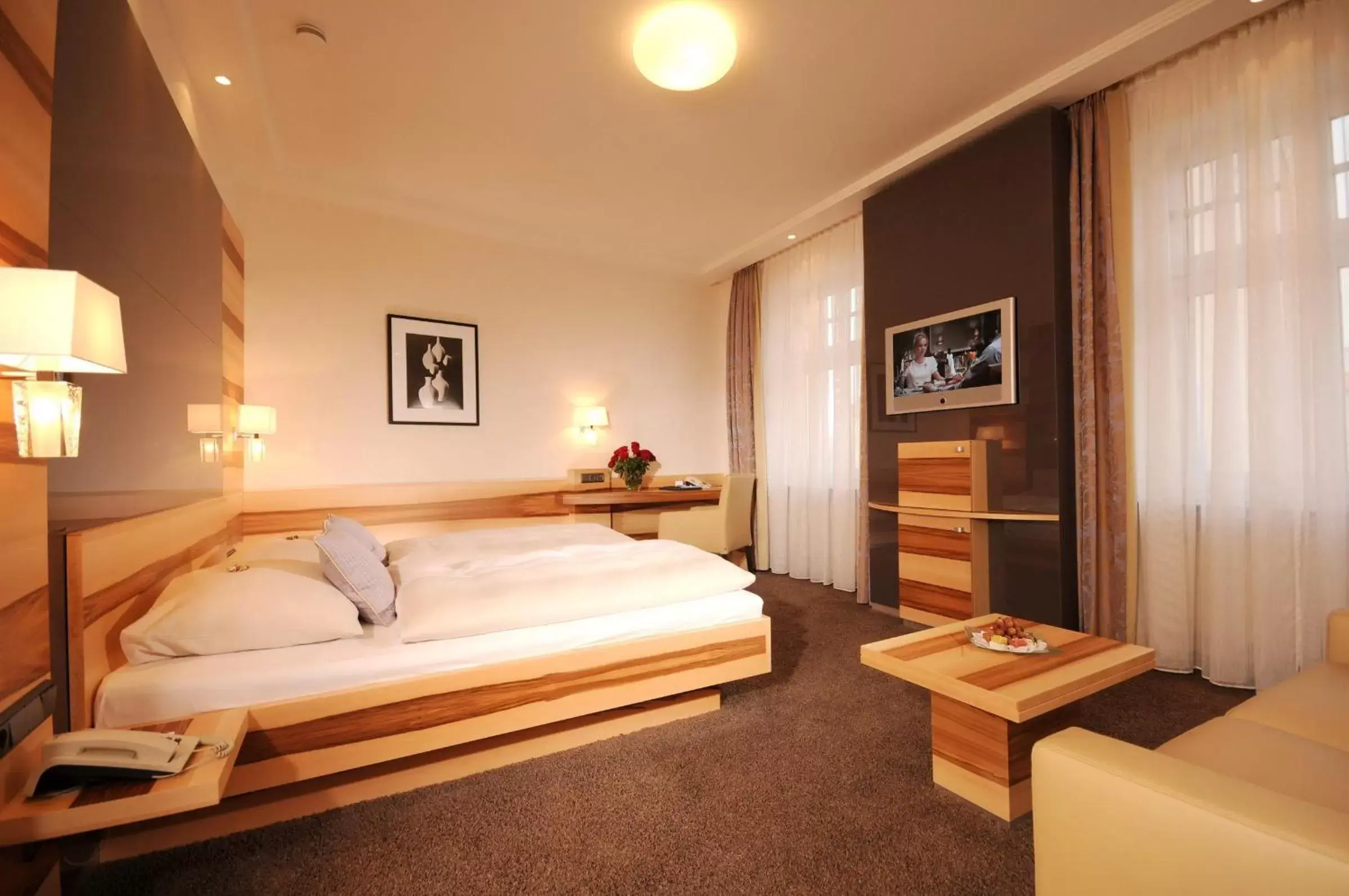 Bed in Hotel Torbräu
