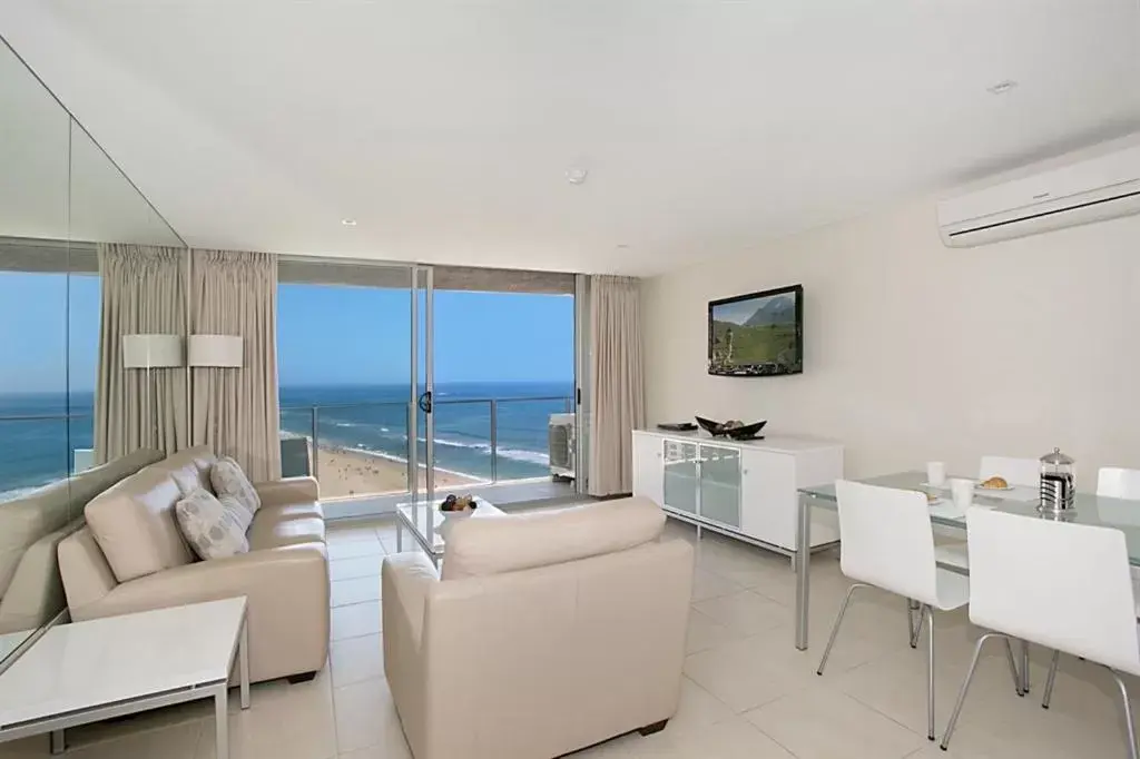 Seating Area in One The Esplanade Apartments on Surfers Paradise