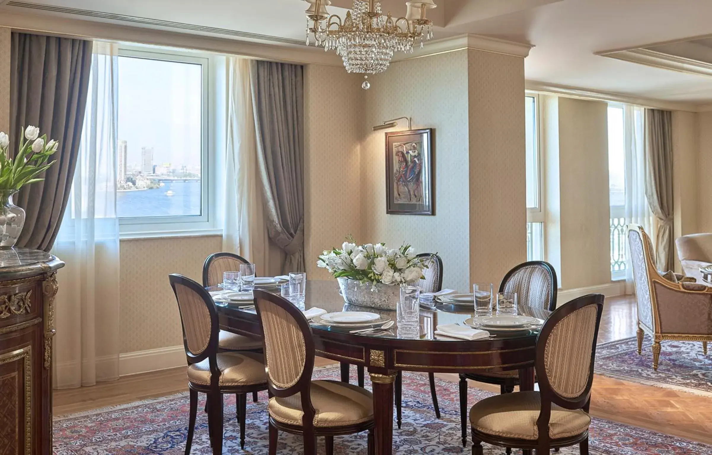 Dining Area in Four Seasons Cairo At The First Residence