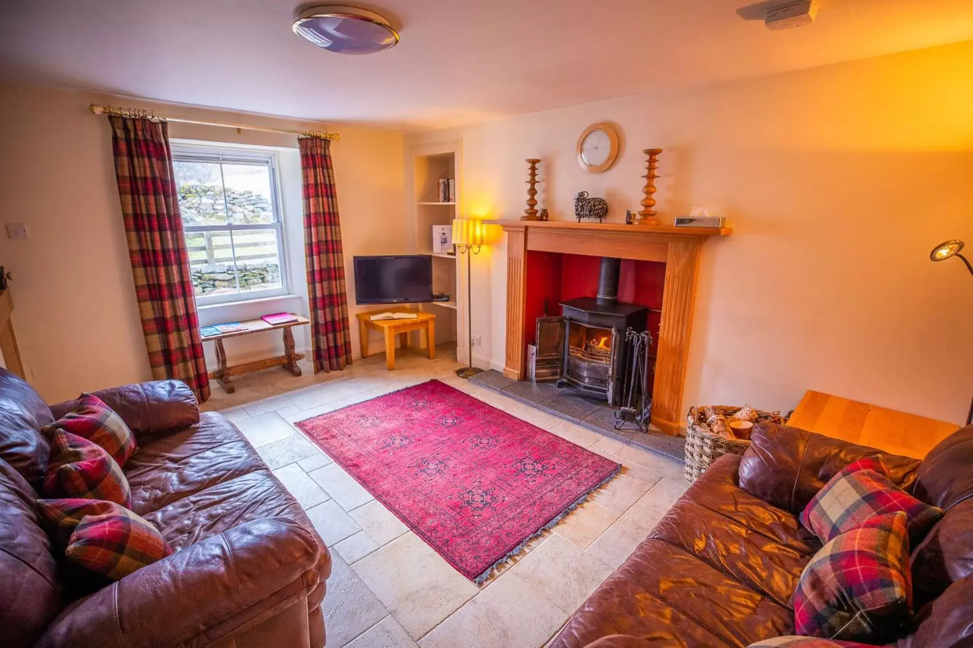 Living room, Seating Area in Errichel House and Cottages