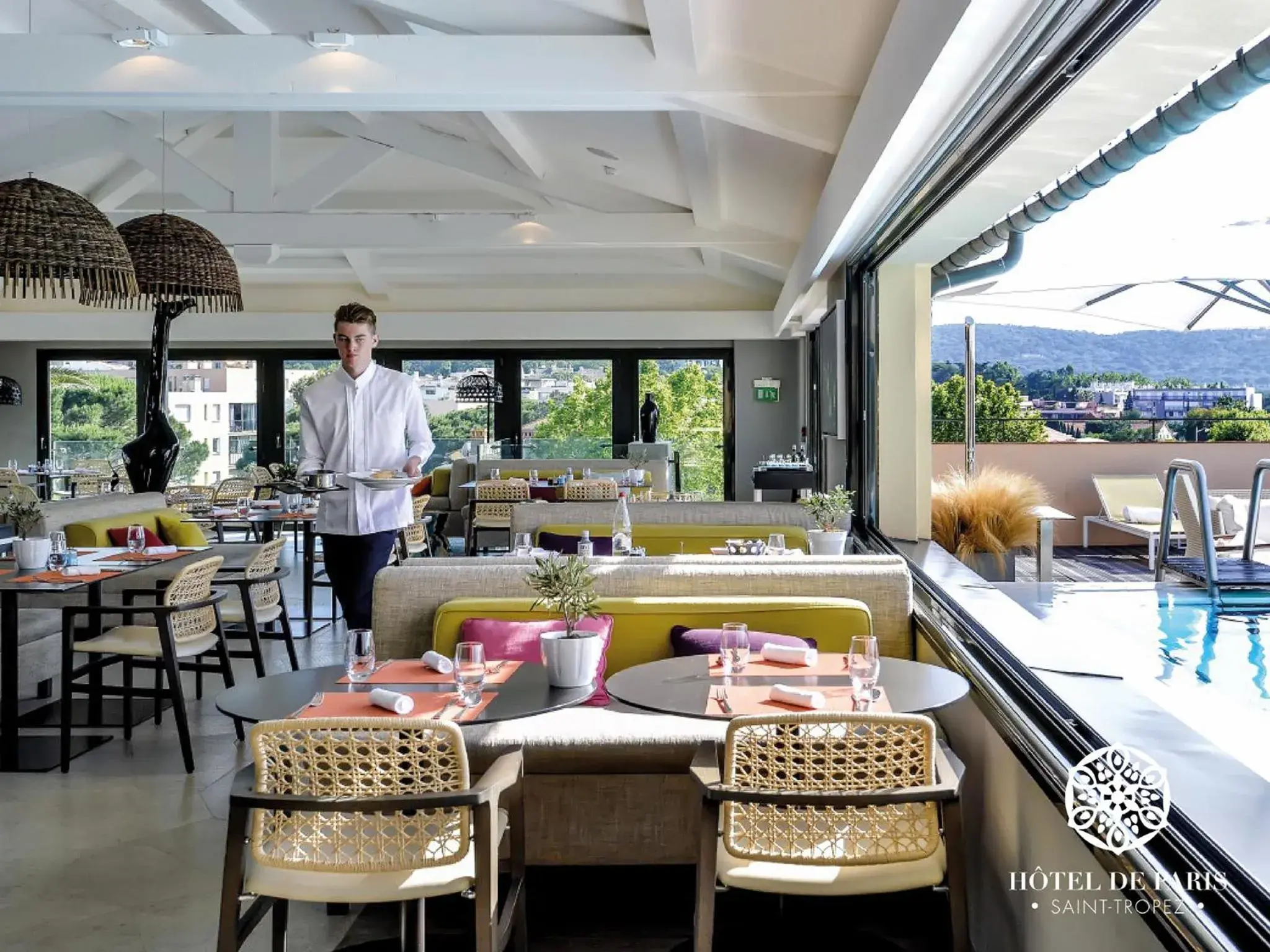 Dining area in Hôtel de Paris Saint-Tropez