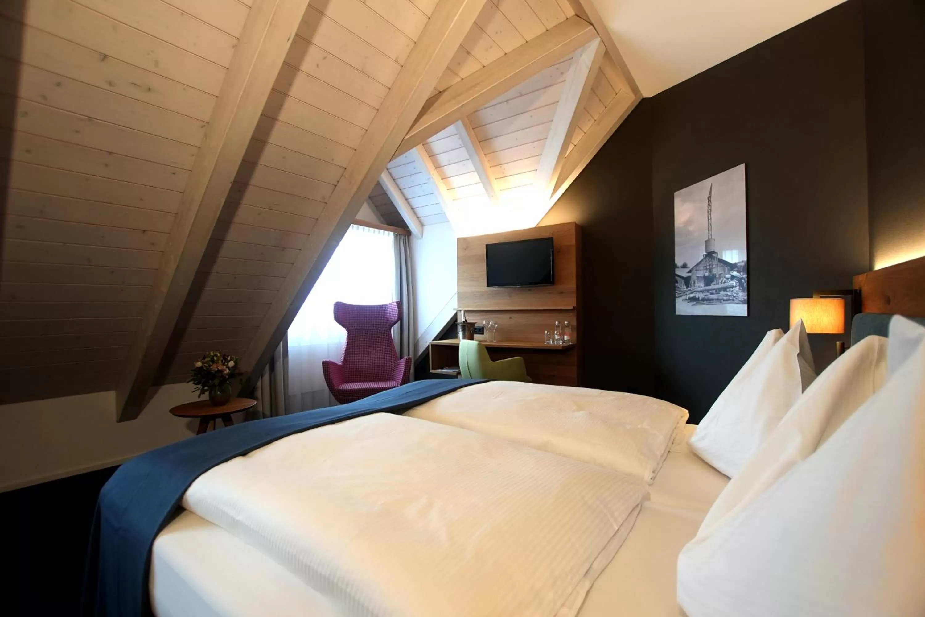 Bed in Hotel-Restaurant Löwen