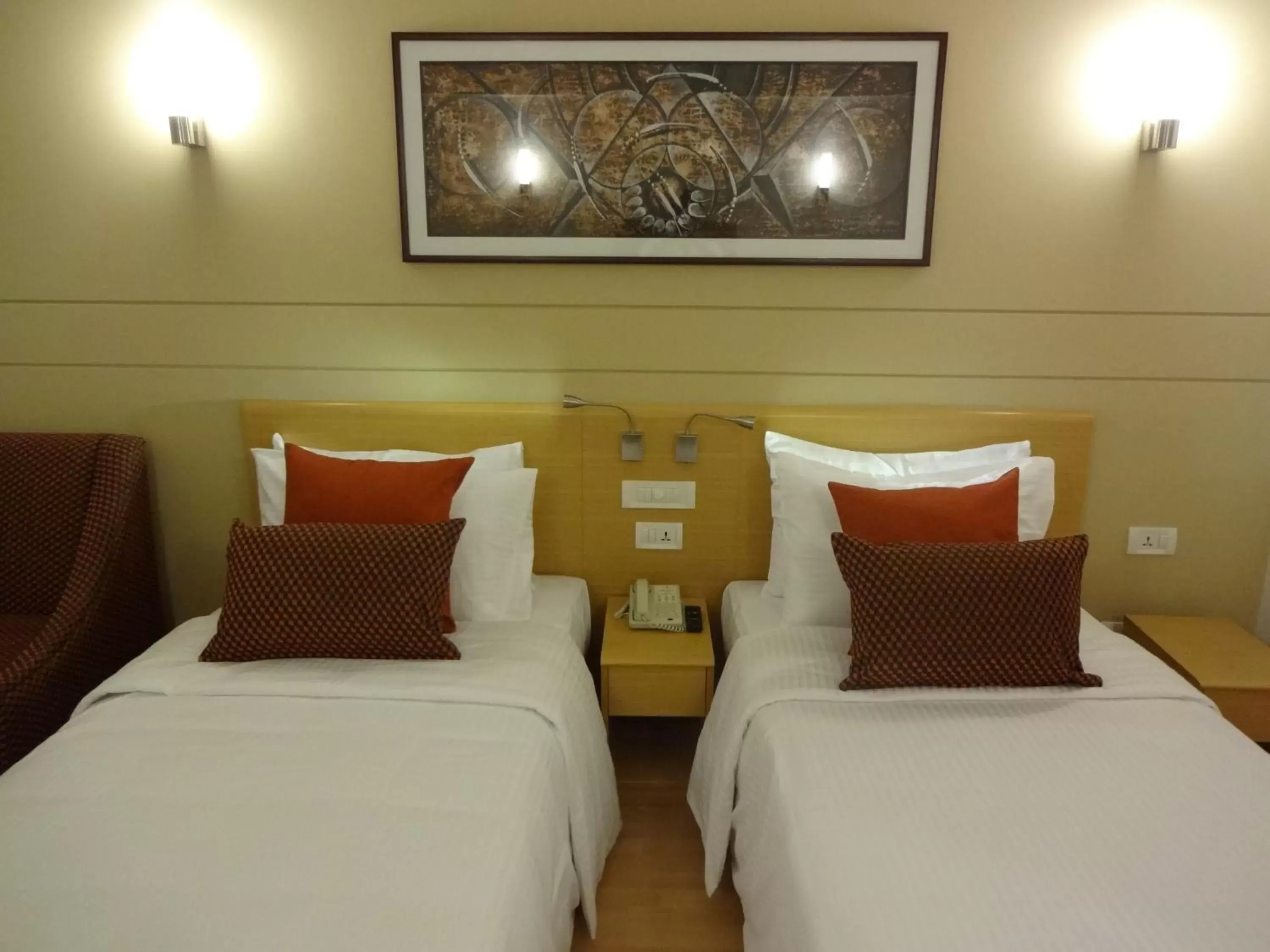 Bed in Lemon Tree Hotel, Gachibowli, Hyderabad