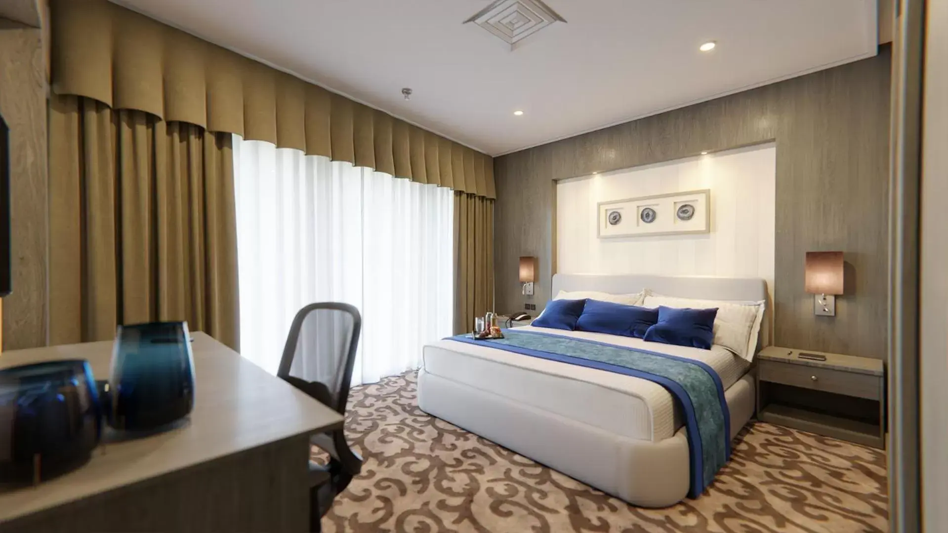 Bed in Al Hamra Hotel Kuwait