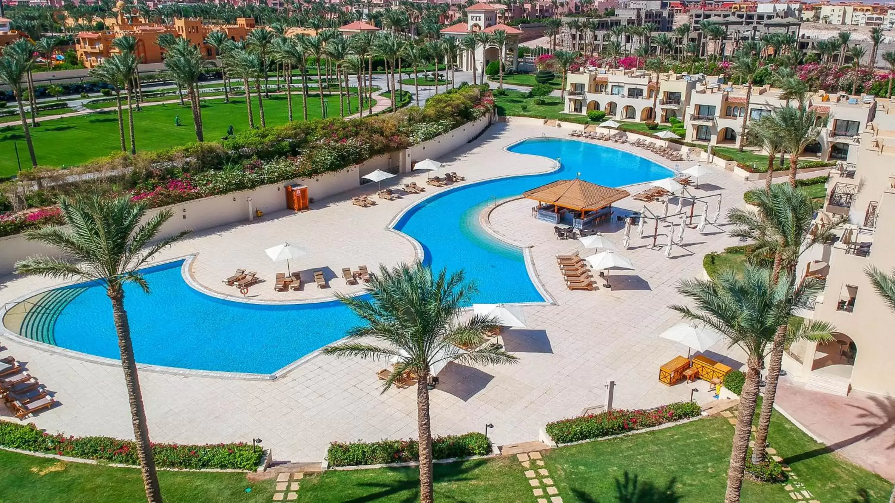 Evening entertainment, Pool View in Cleopatra Luxury Resort Sharm El Sheikh