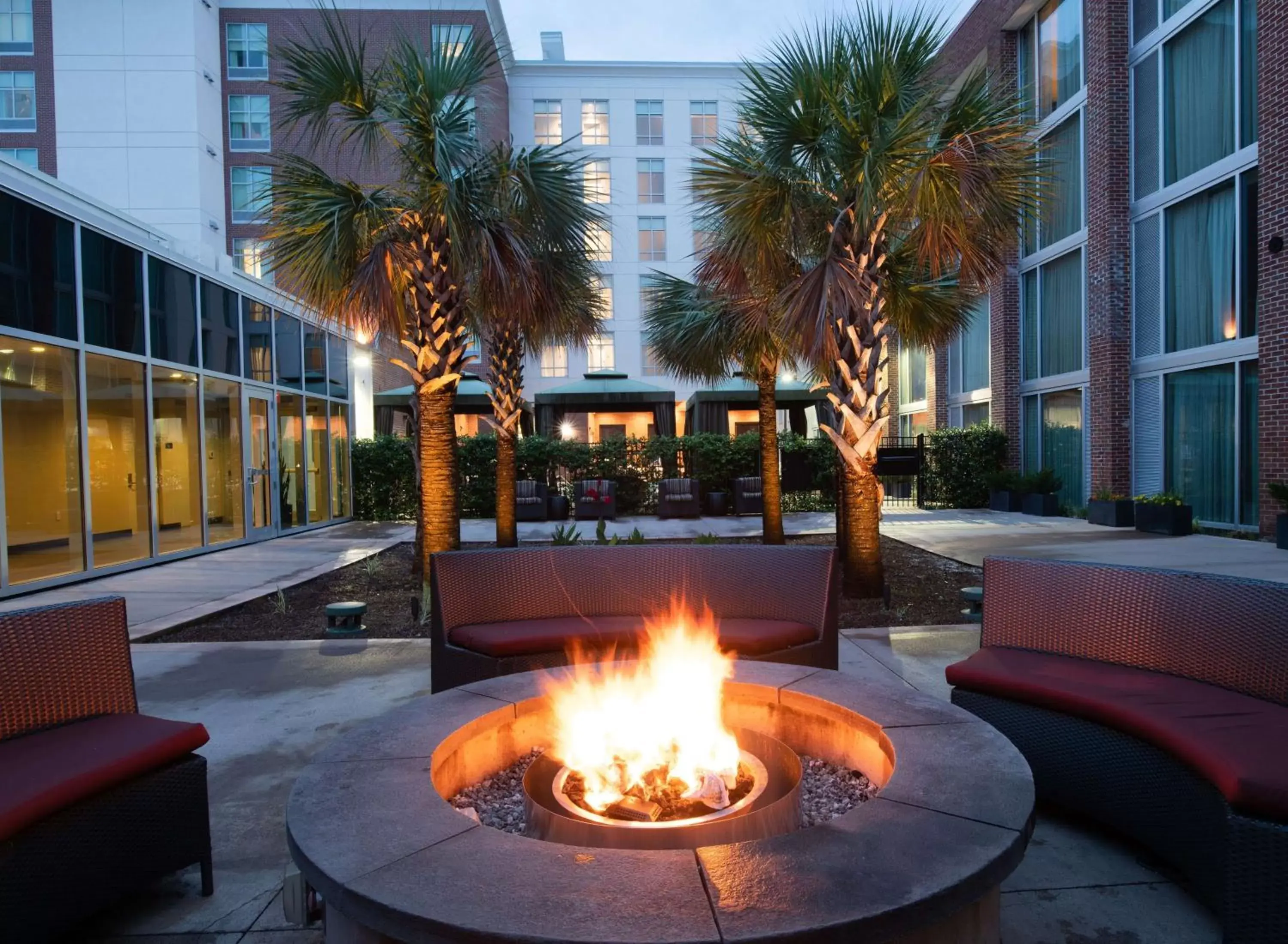 Inner courtyard view in Homewood Suites By Hilton North Charleston