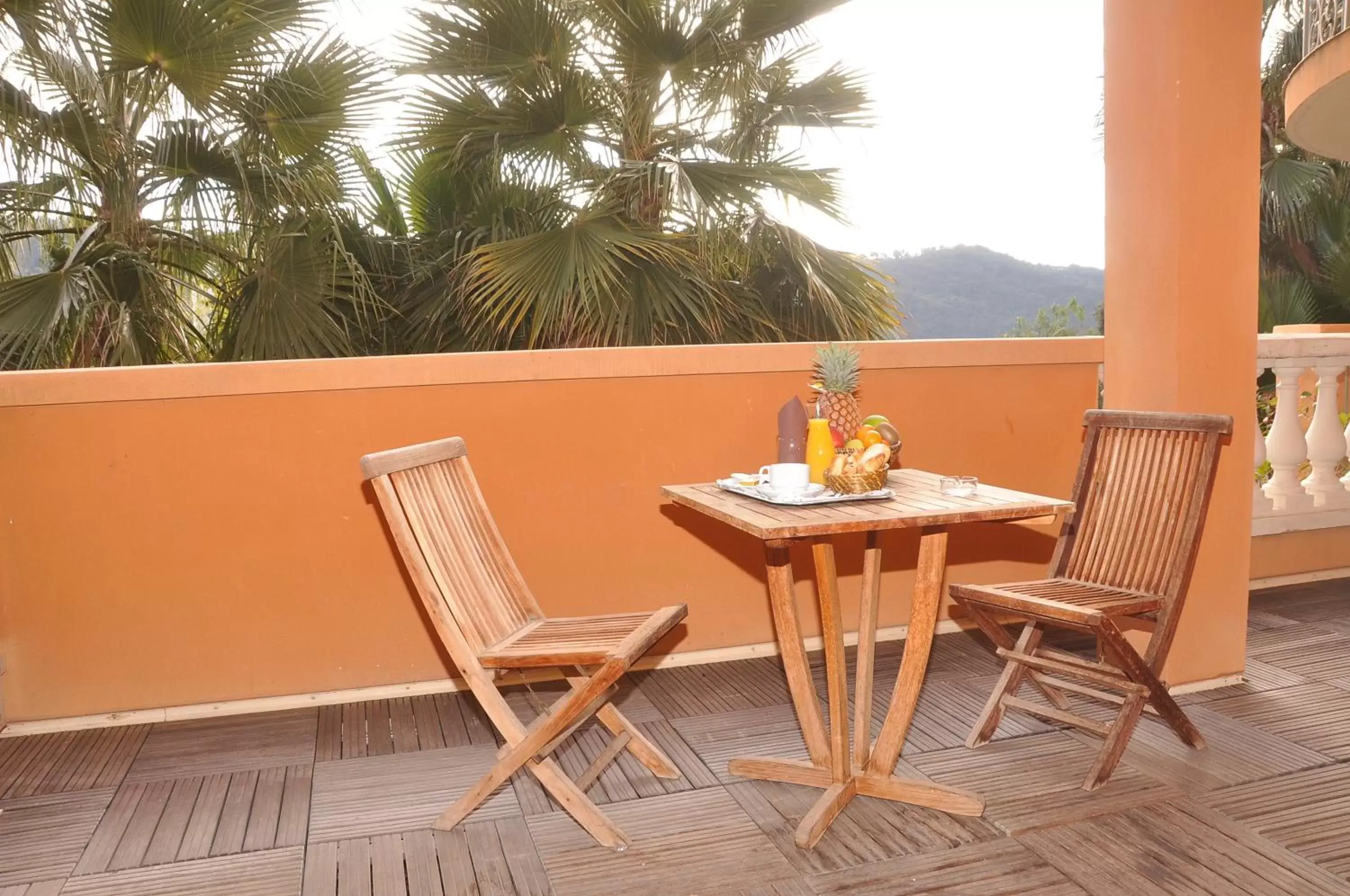 Balcony/Terrace in Appart Hotel Lou Castelet
