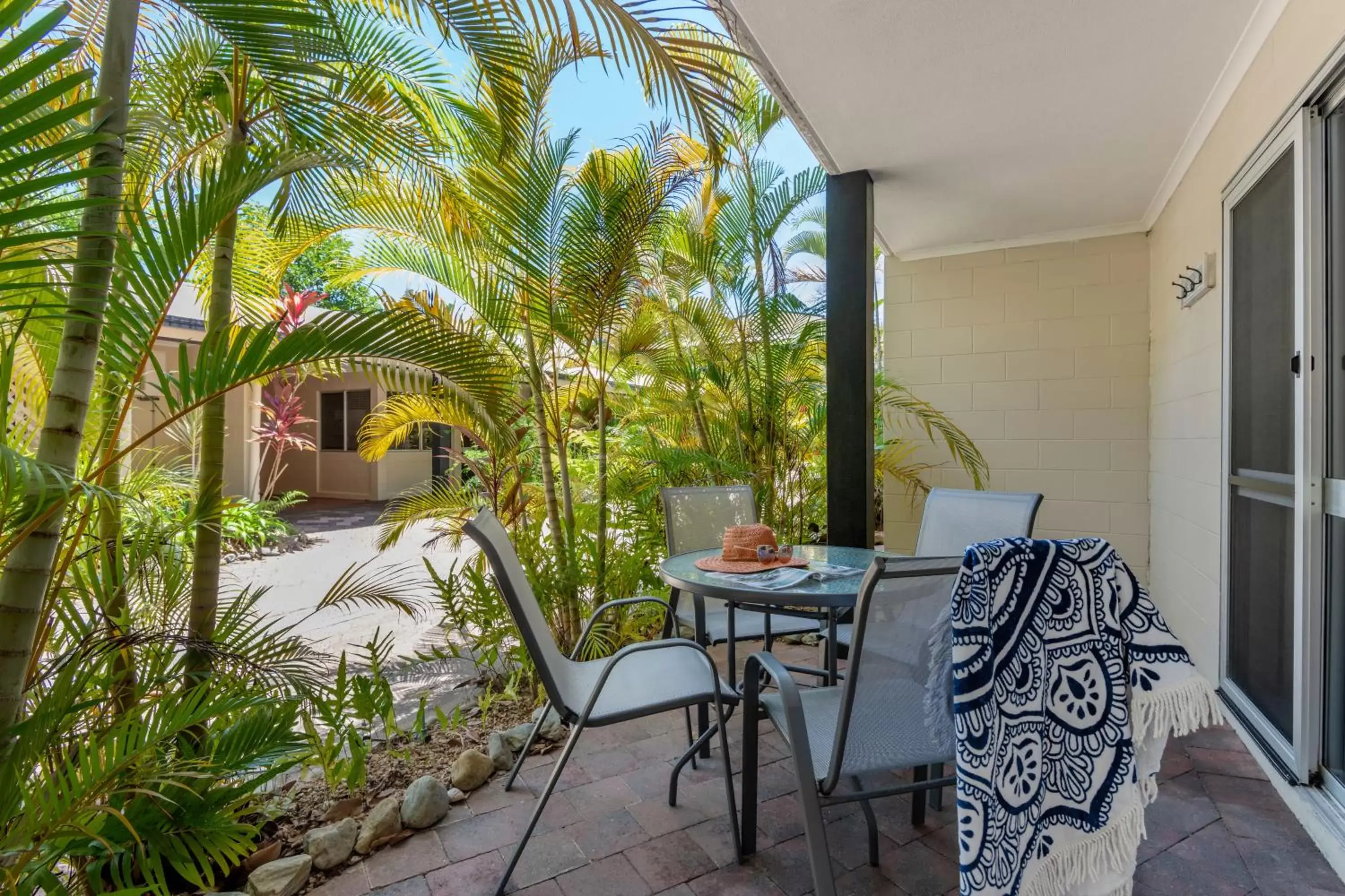 Patio in Lychee Tree Holiday Apartments