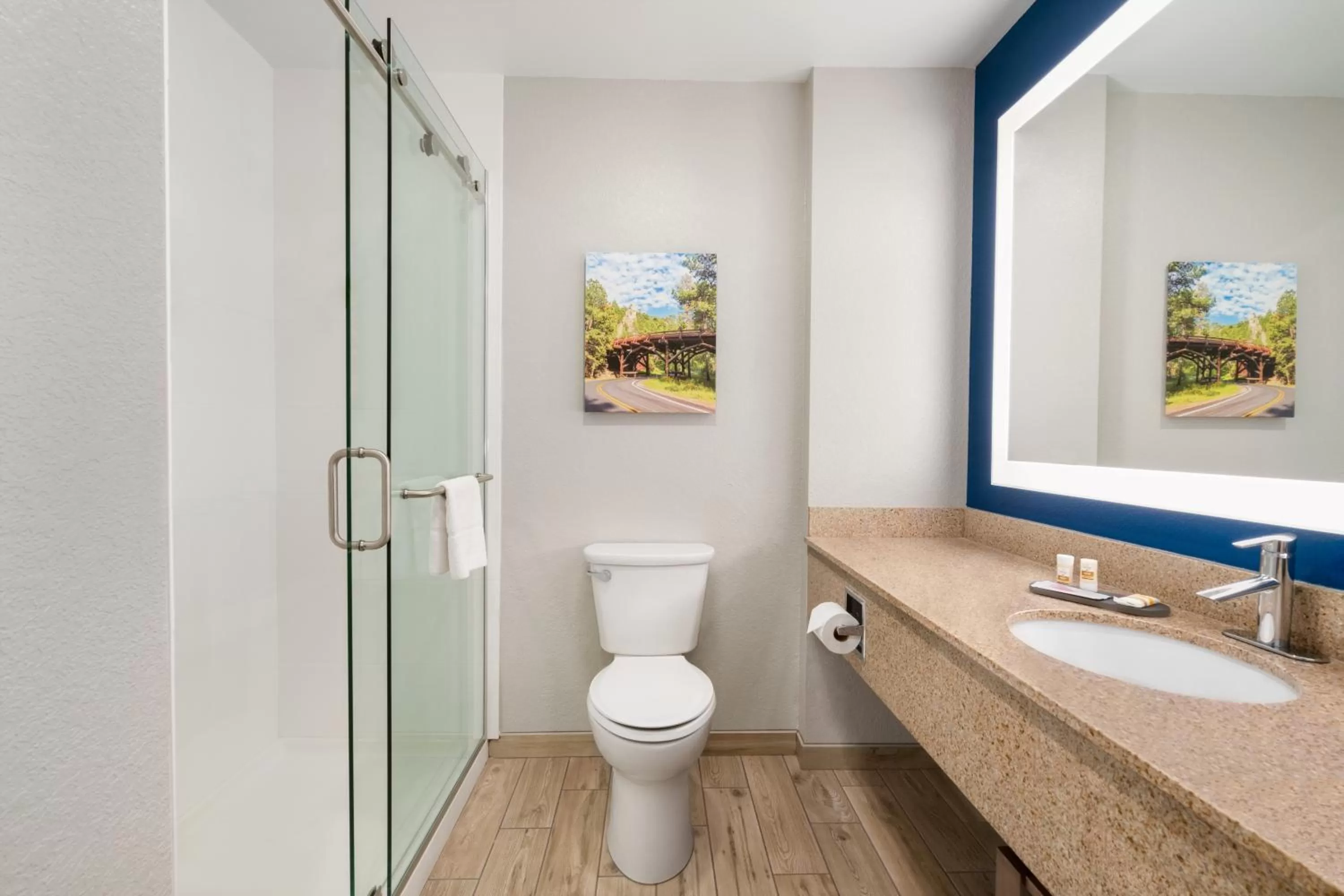 Shower in La Quinta Inn and Suites by Wyndham at WaTiki Waterpark