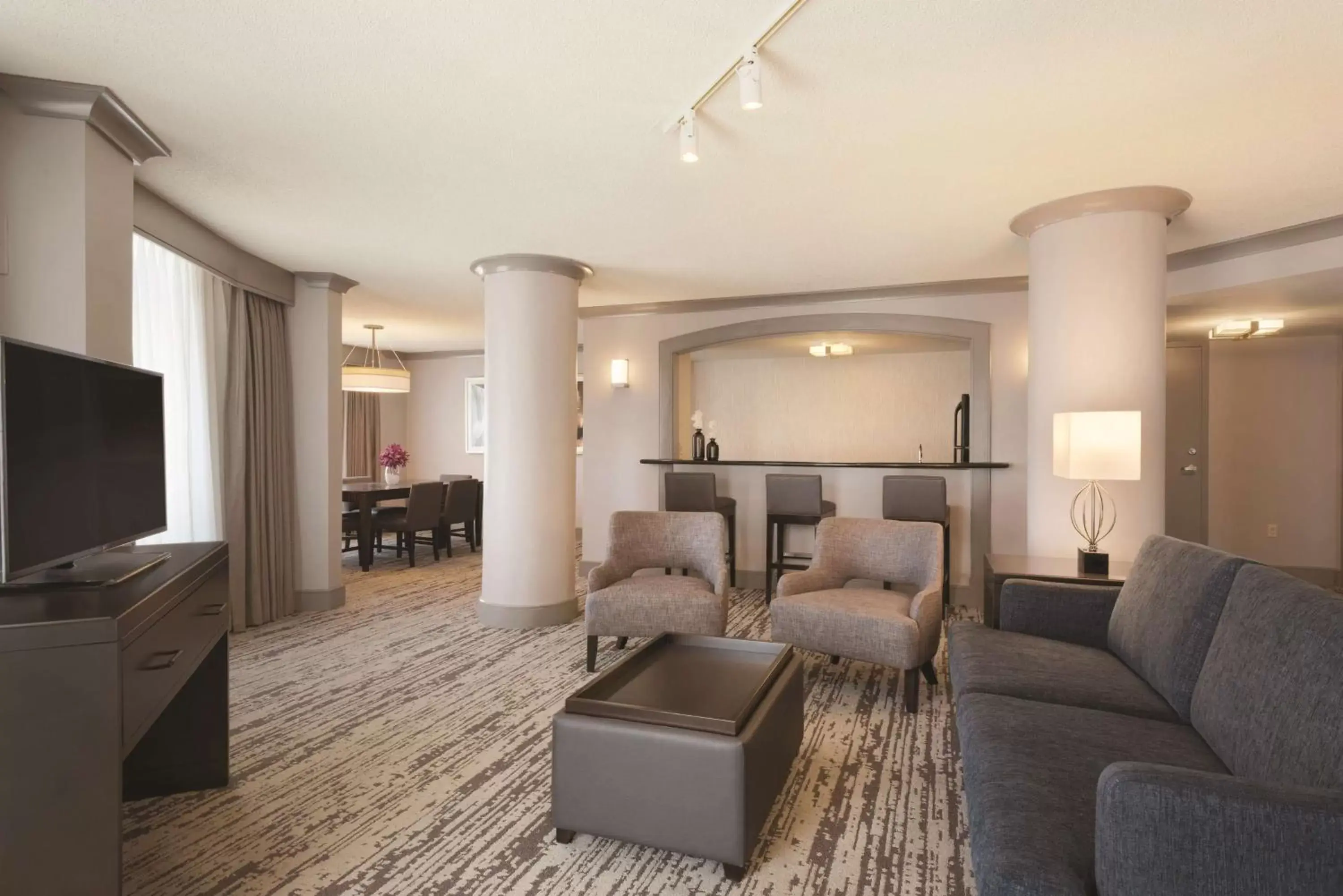 Living room, Seating Area in Embassy Suites by Hilton Atlanta at Centennial Olympic Park