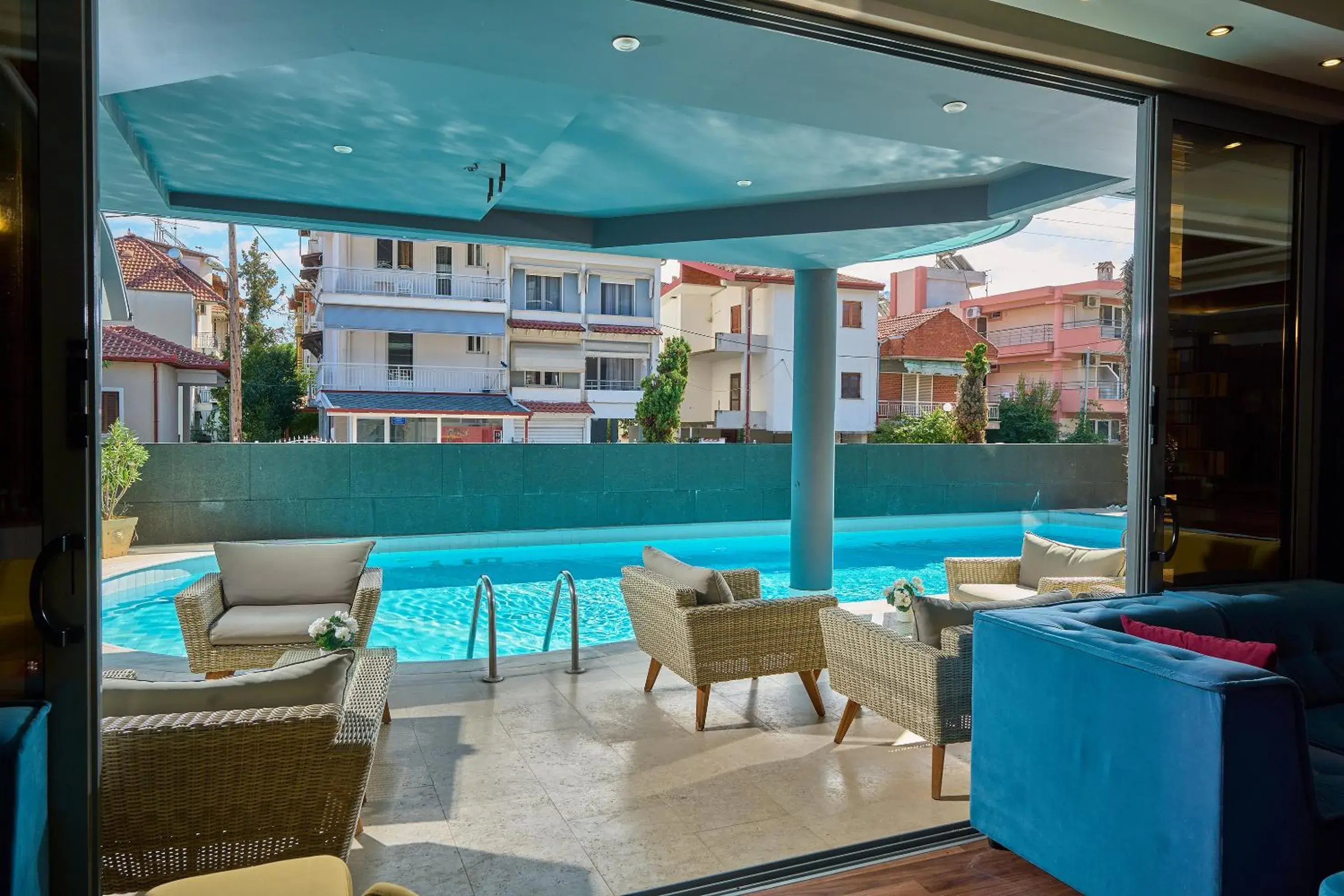 Property building, Swimming Pool in Mediterranean Resort