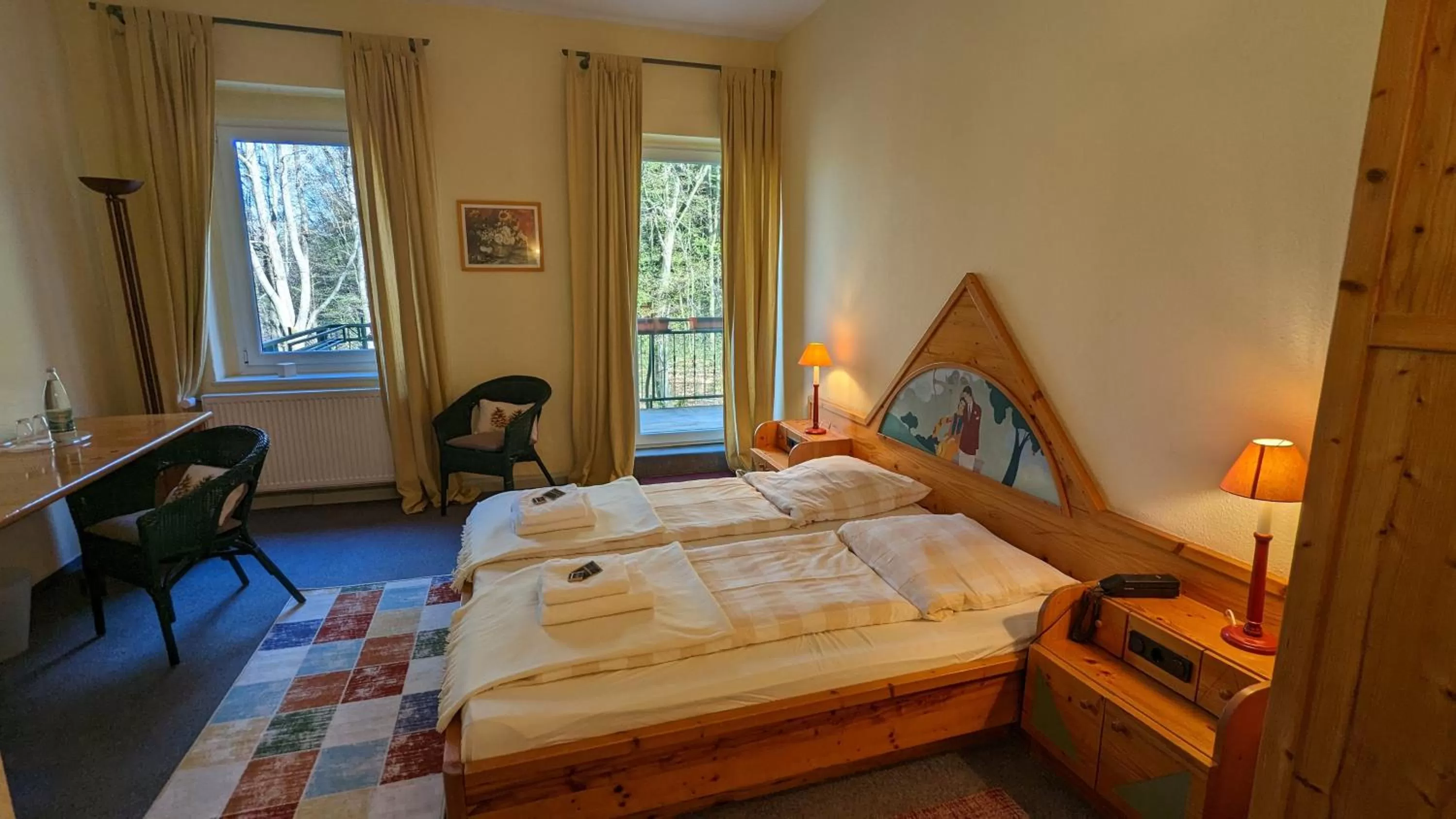 Photo of the whole room, Bed in Naturhotel Forsthaus