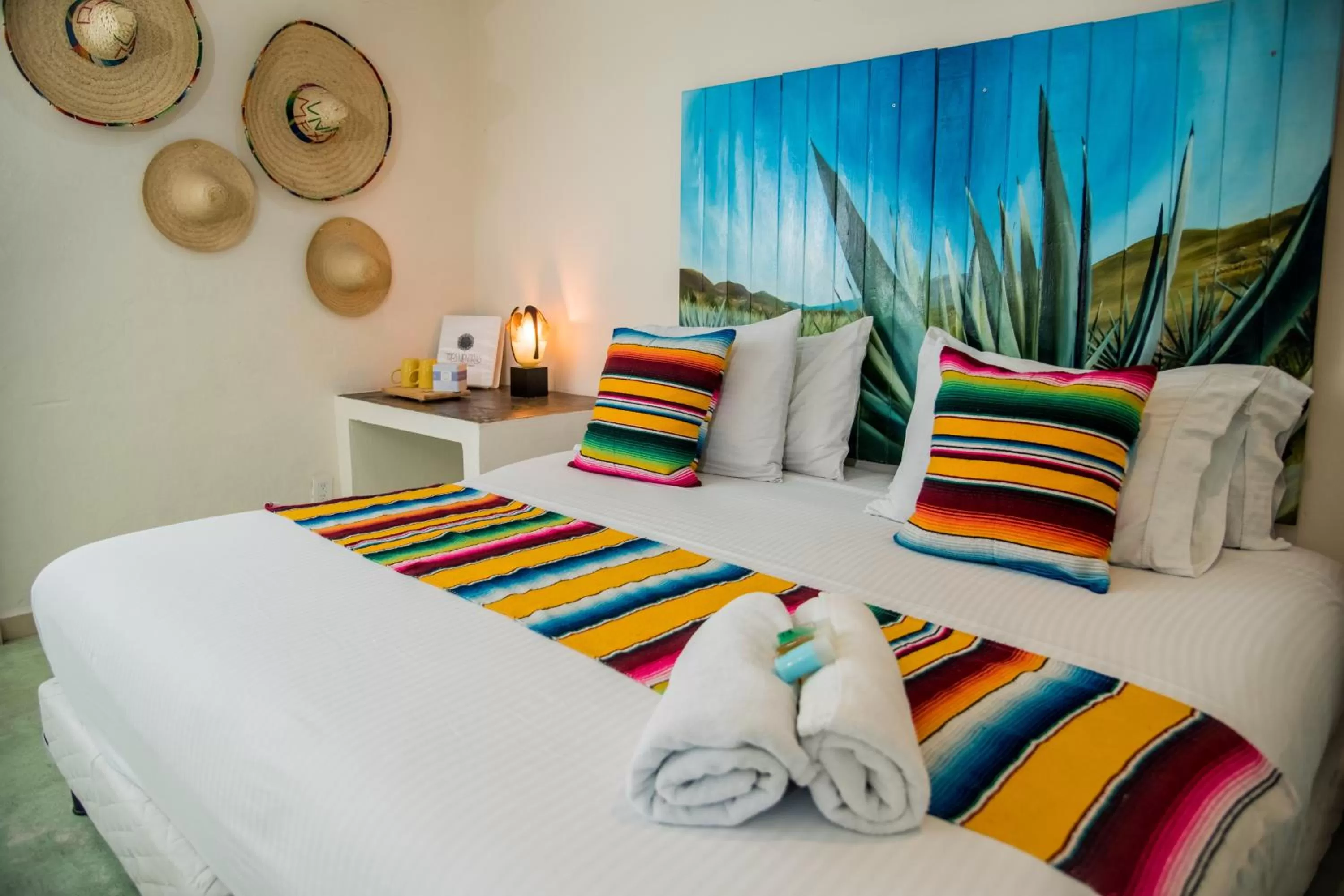 Bed in Hidalgo Boutique Rooms