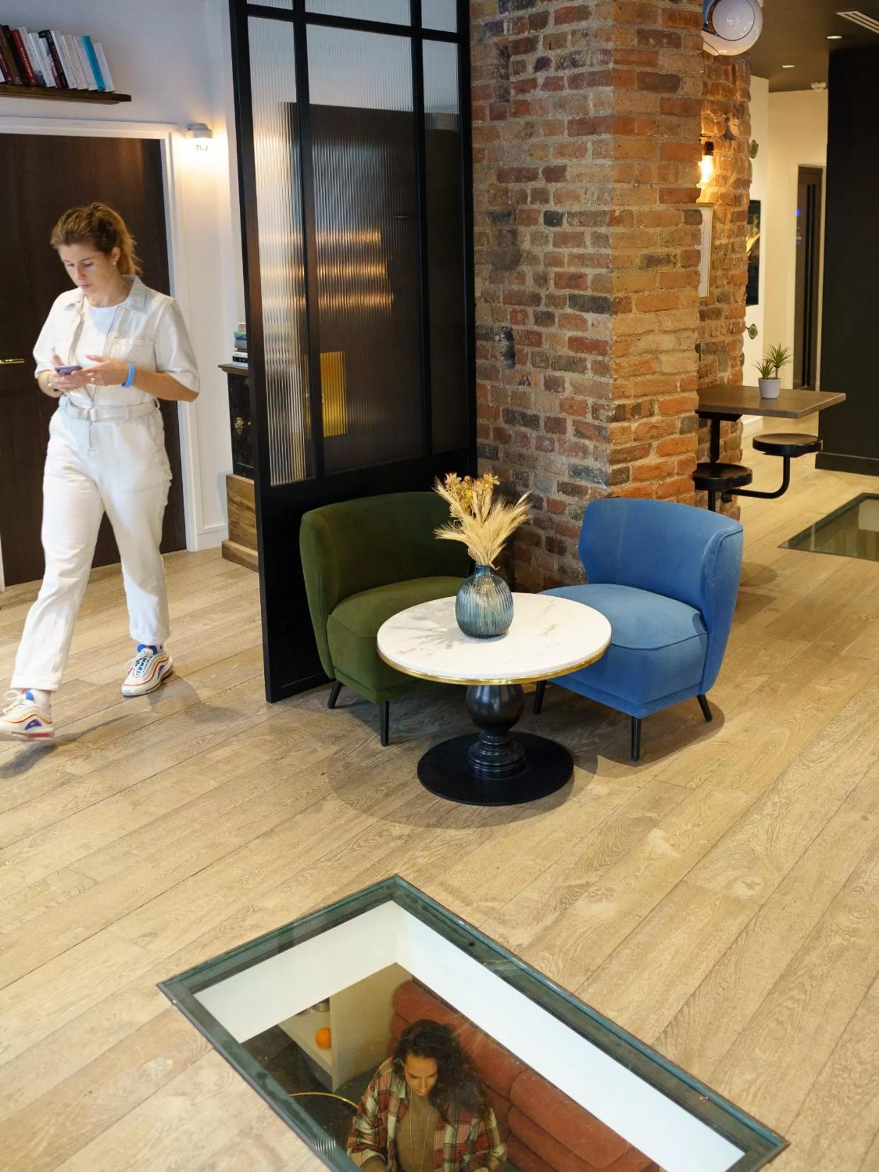 Seating area in Hotel Bridget