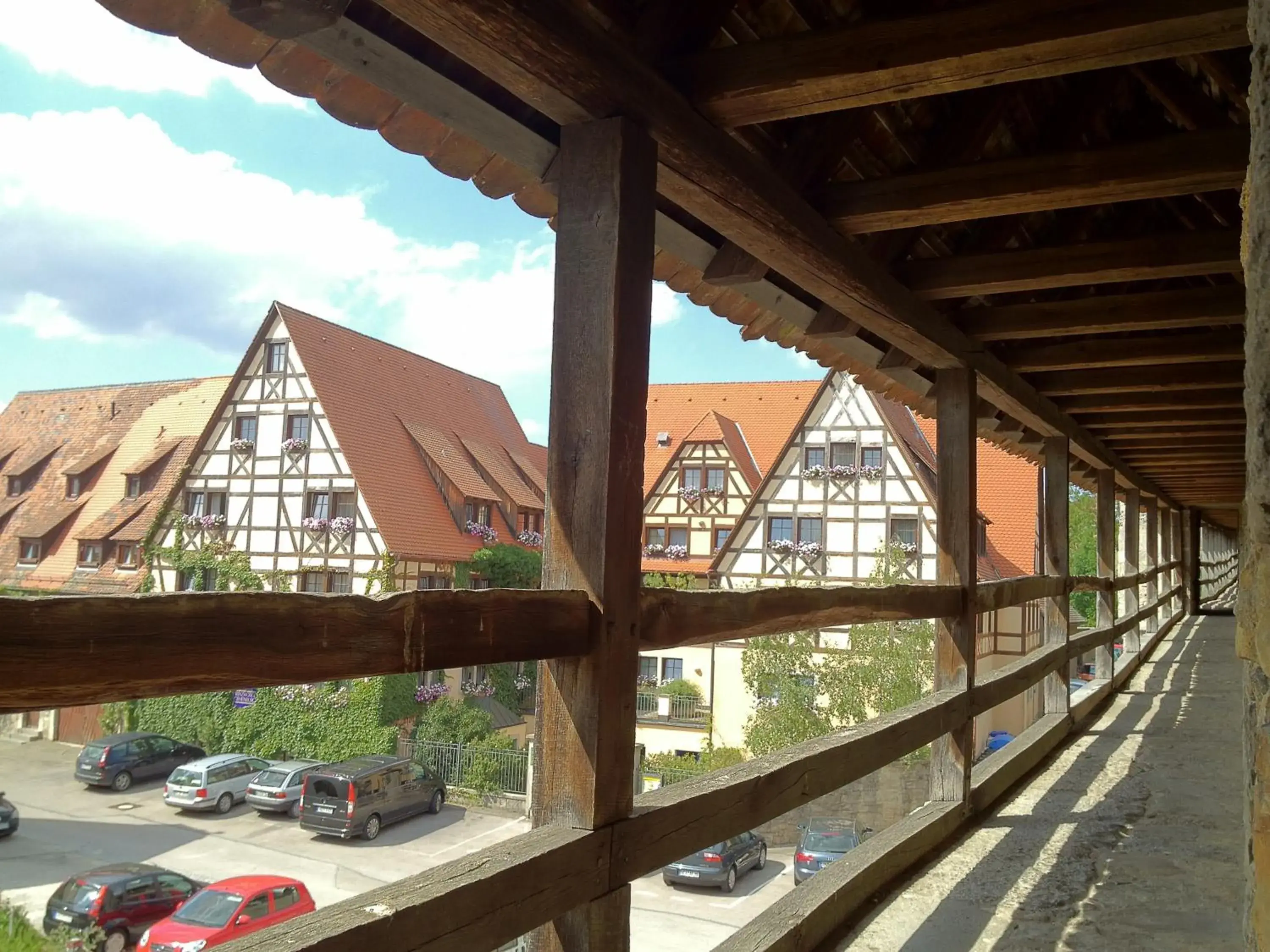 View (from property/room) in Prinzhotel Rothenburg