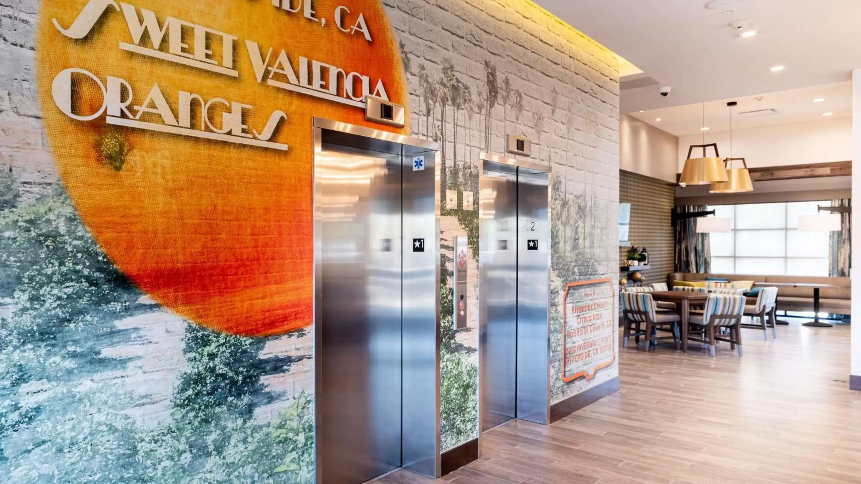 Lobby or reception in Hampton Inn Riverside Downtown Lobby or reception in Hampton Inn Riverside Downtown