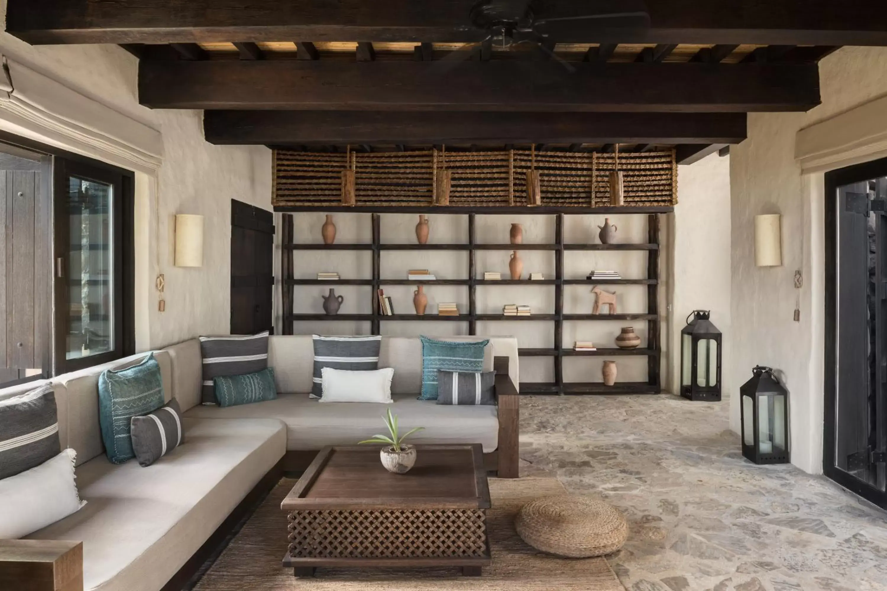 Living room, Seating Area in Six Senses Zighy Bay