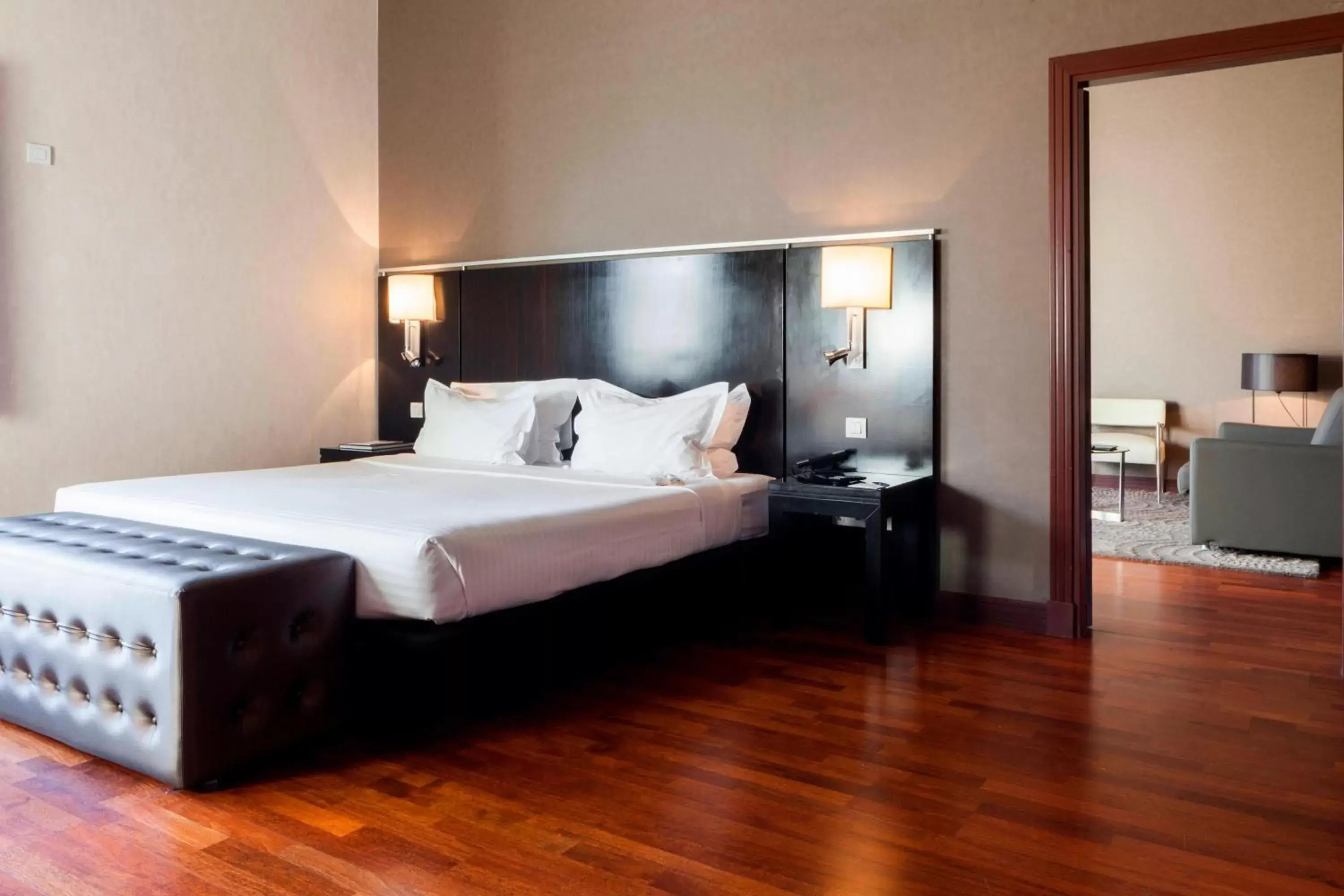 Photo of the whole room, Bed in AC Hotel Palacio de Santa Ana by Marriott