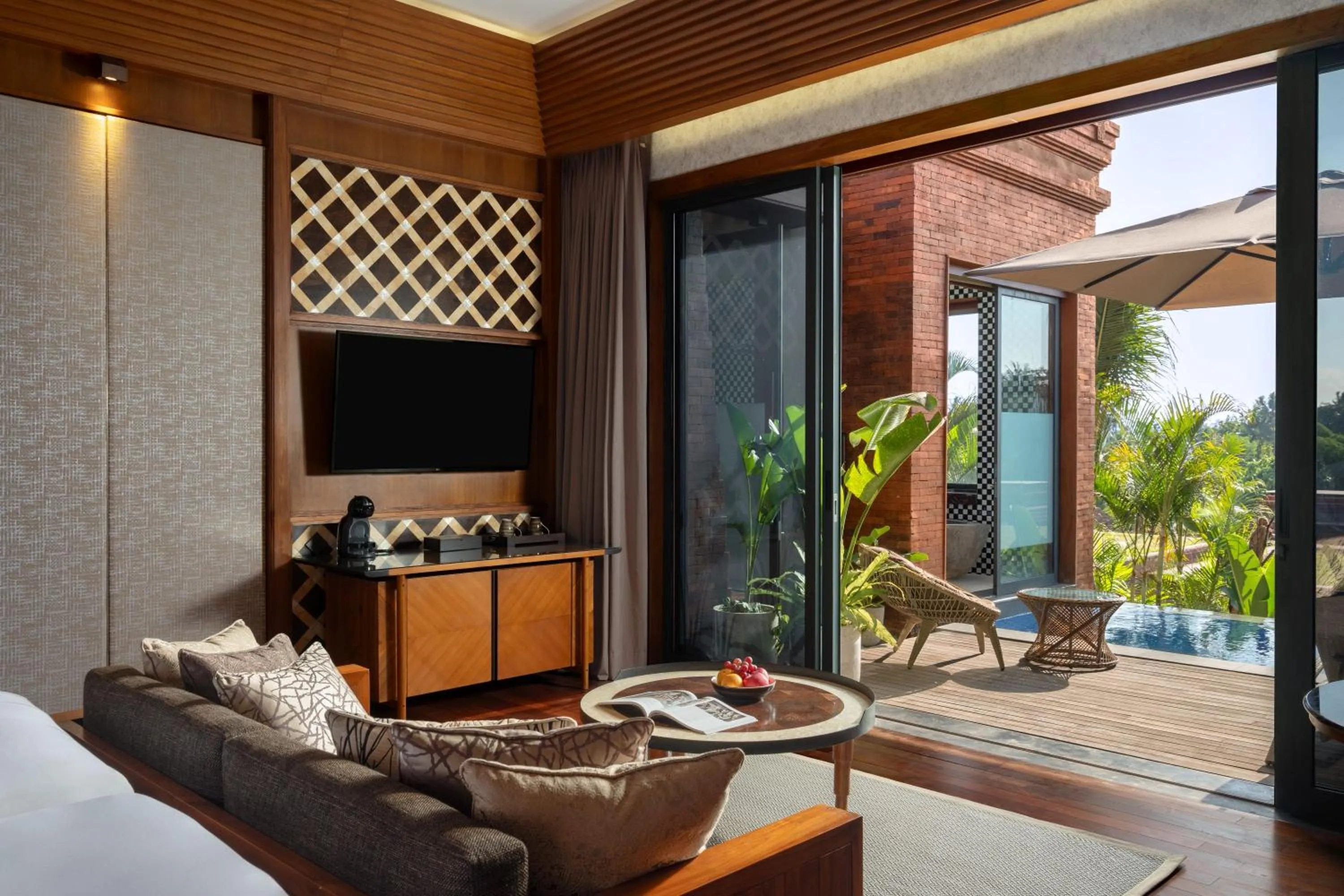 Seating area in Garrya Bianti Yogyakarta