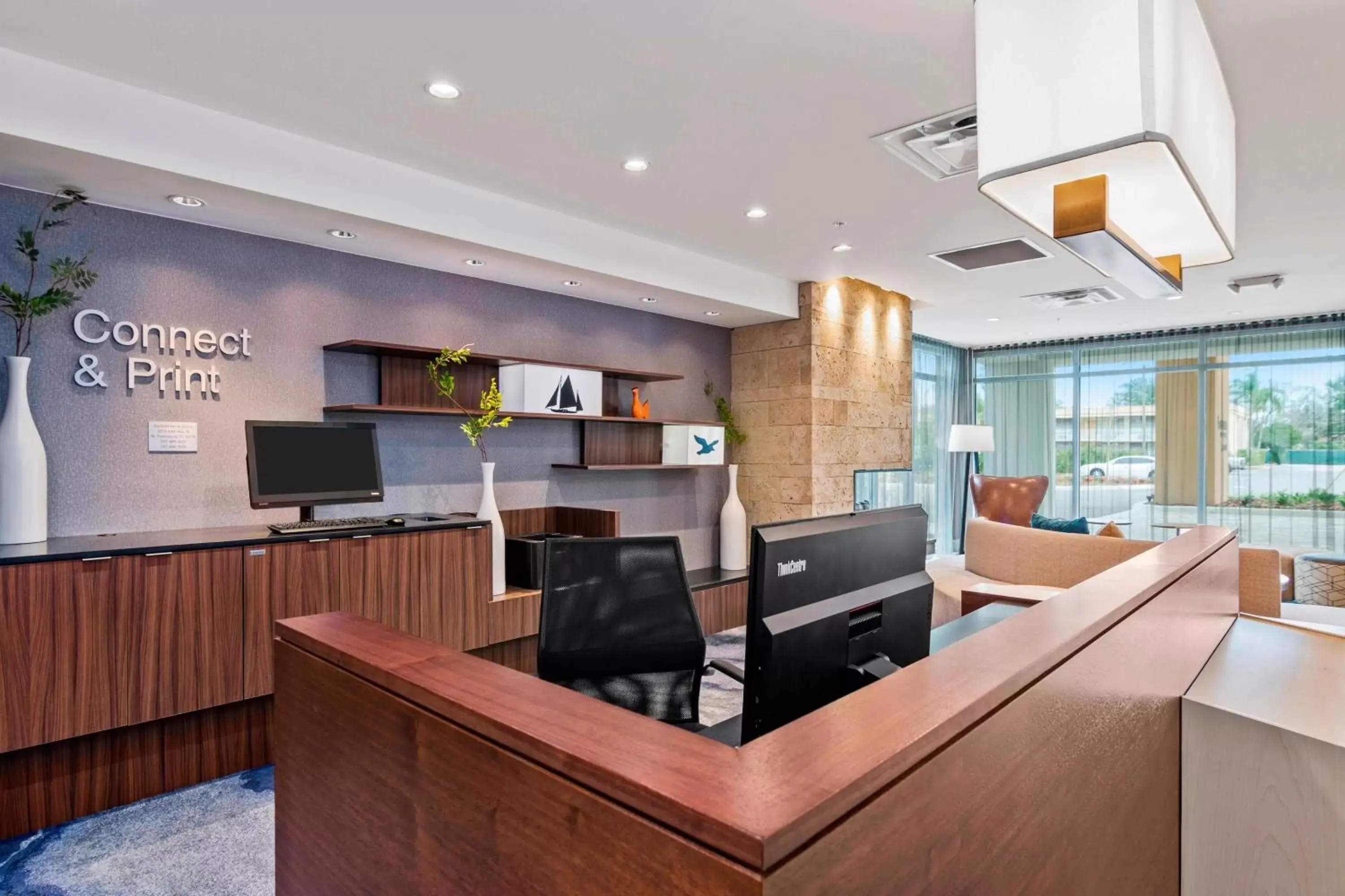 Business facilities, Lobby/Reception in Fairfield Inn & Suites by Marriott St Petersburg North