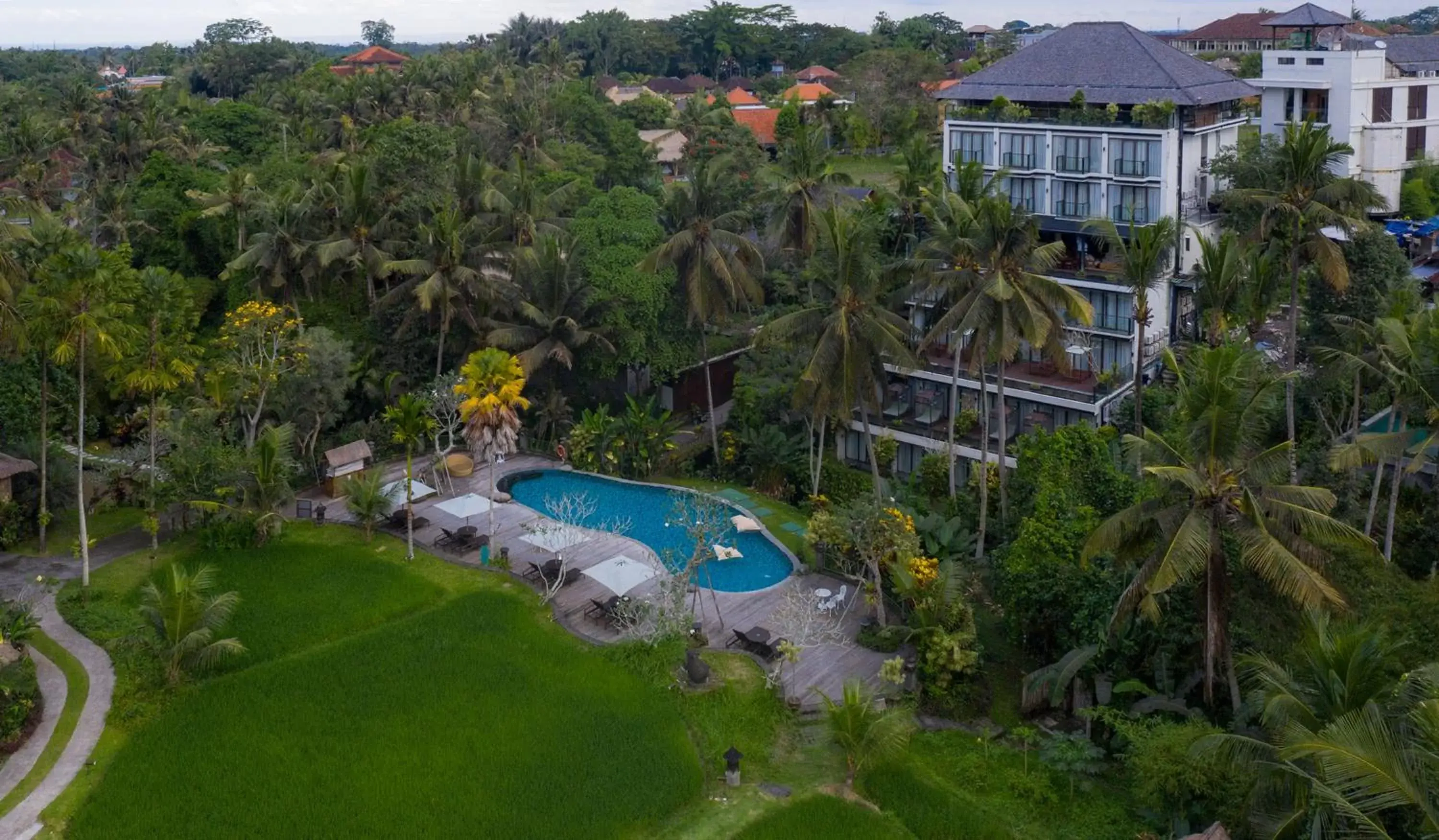 Property building, Bird's-eye View in Plataran Ubud Hotel & Spa - CHSE Certified