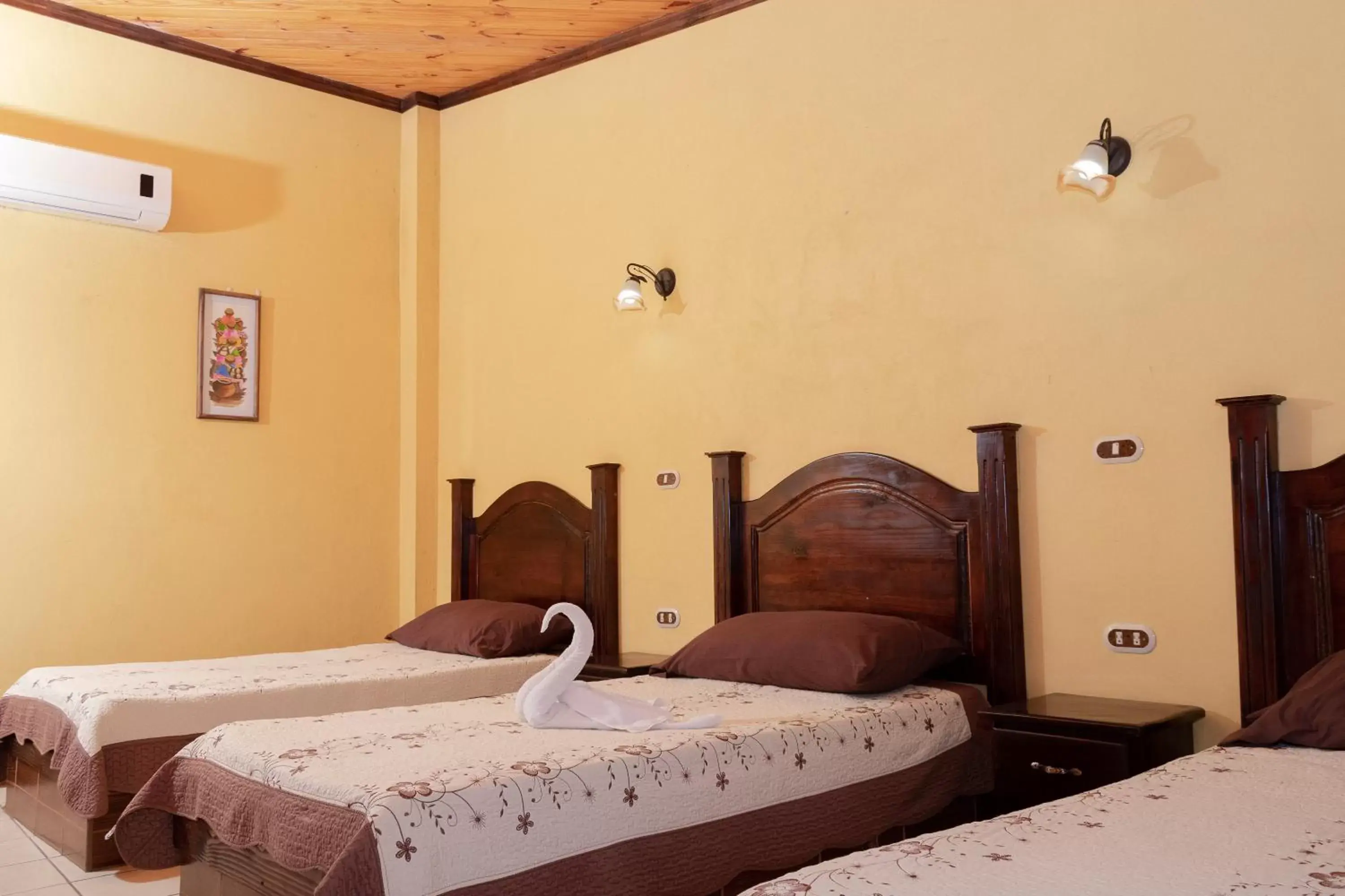 Bed in Hotel Villa Hermosa