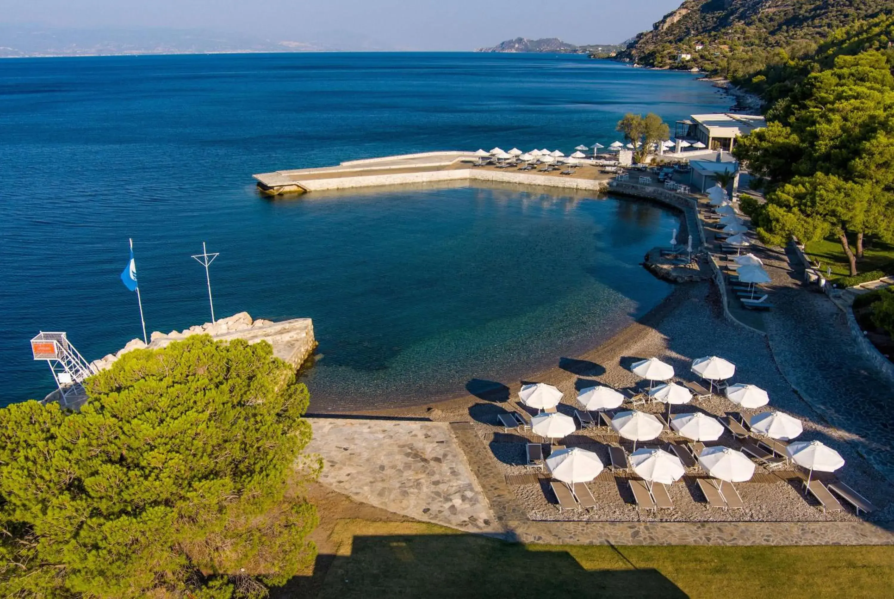 Beach in Ramada Loutraki Poseidon Resort