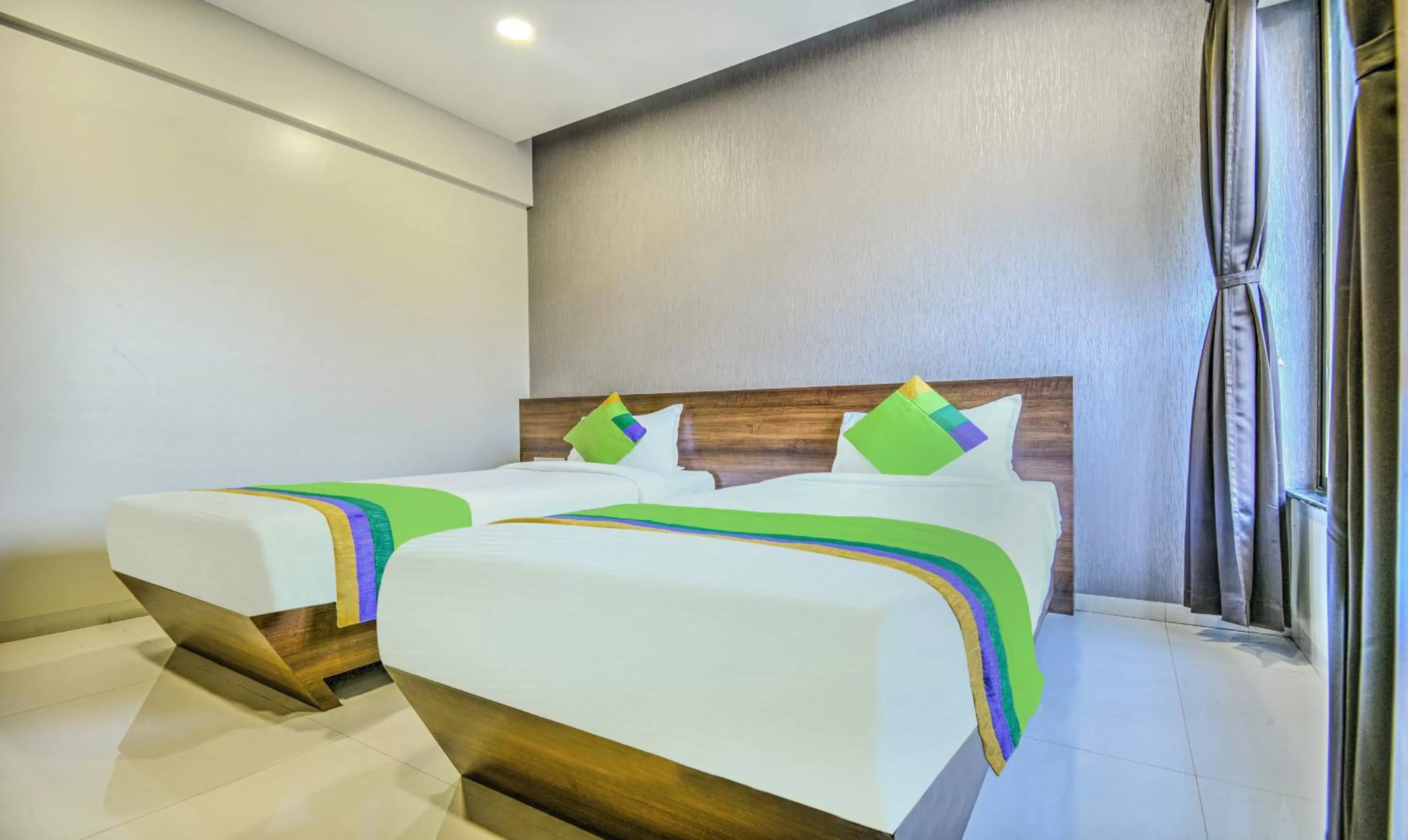 Bedroom, Bed in Treebo Trend Kuber Inn