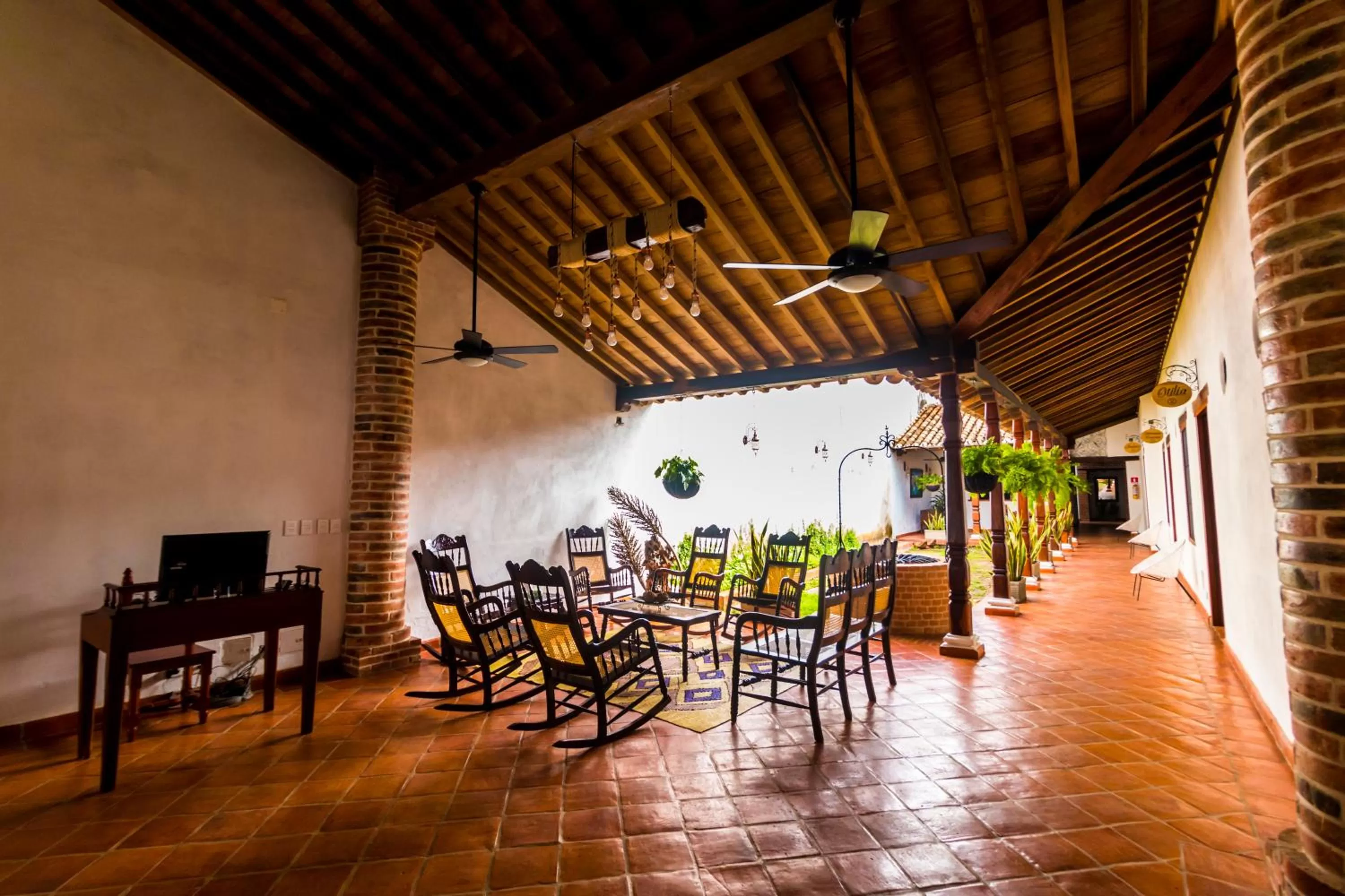 Seating area in Bohemia Hotel Boutique