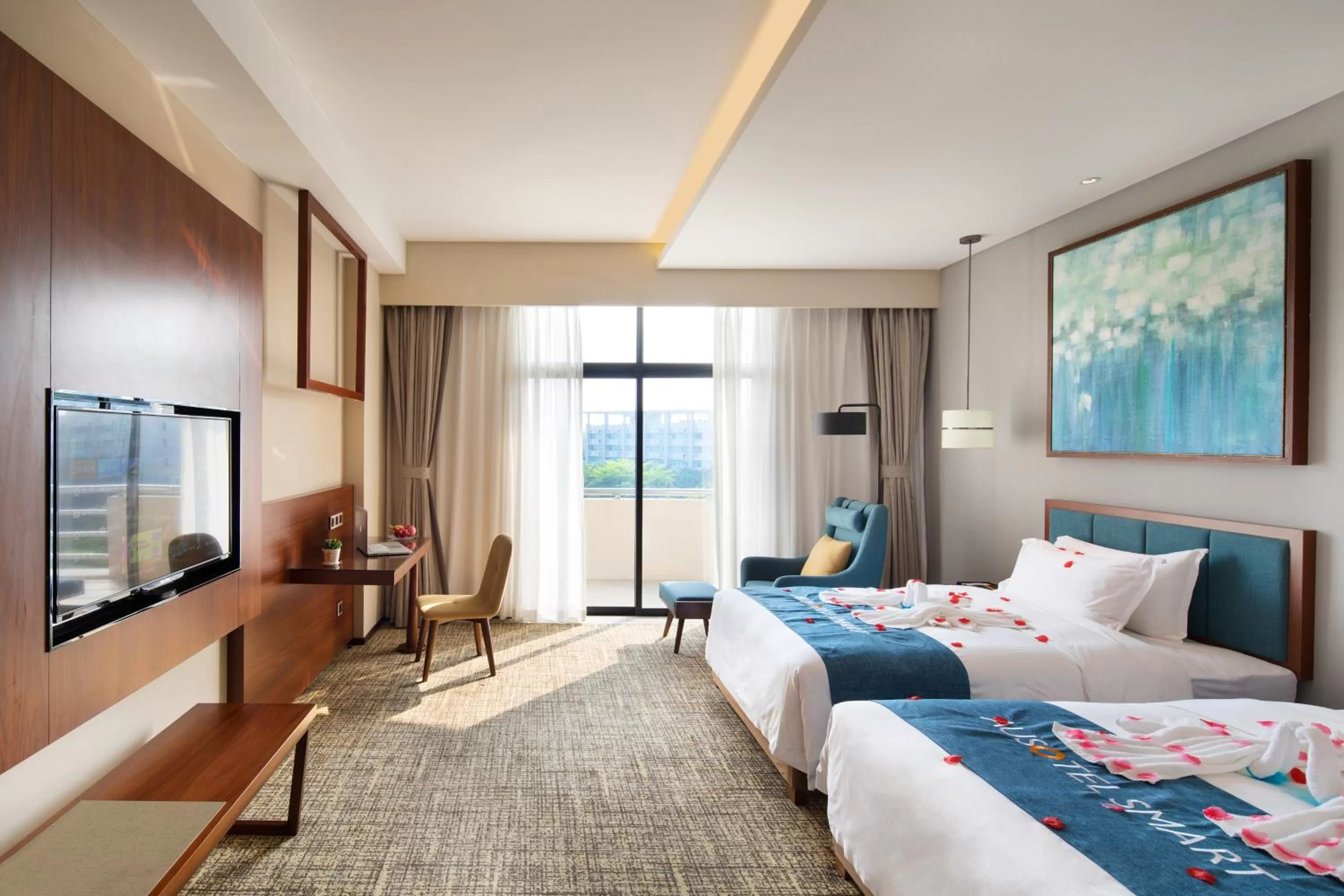 Photo of the whole room, Bed in Ausotel Smart Baiyun International Airport T2