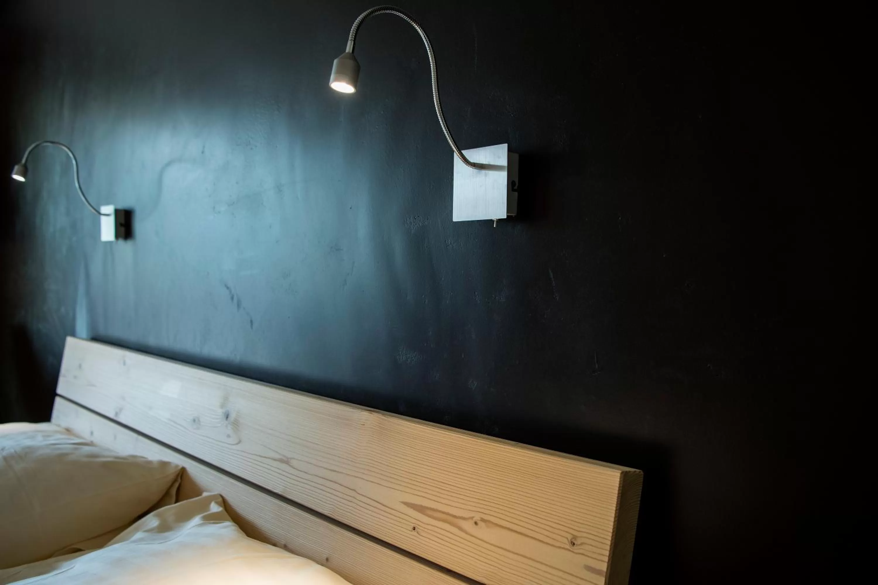 Bed in Hotel Alphorn