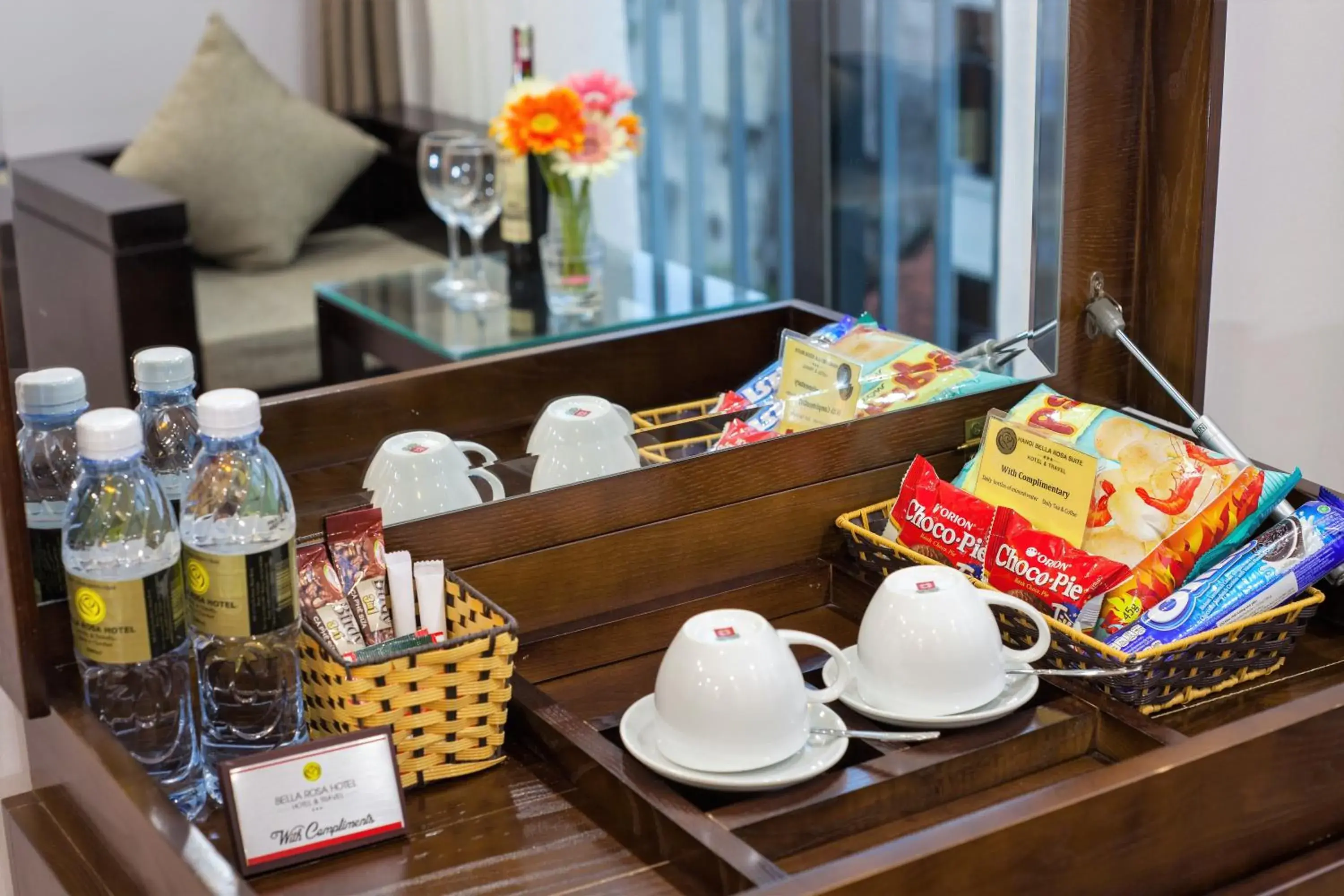 Coffee/tea facilities in Bella Rosa Hotel & Spa