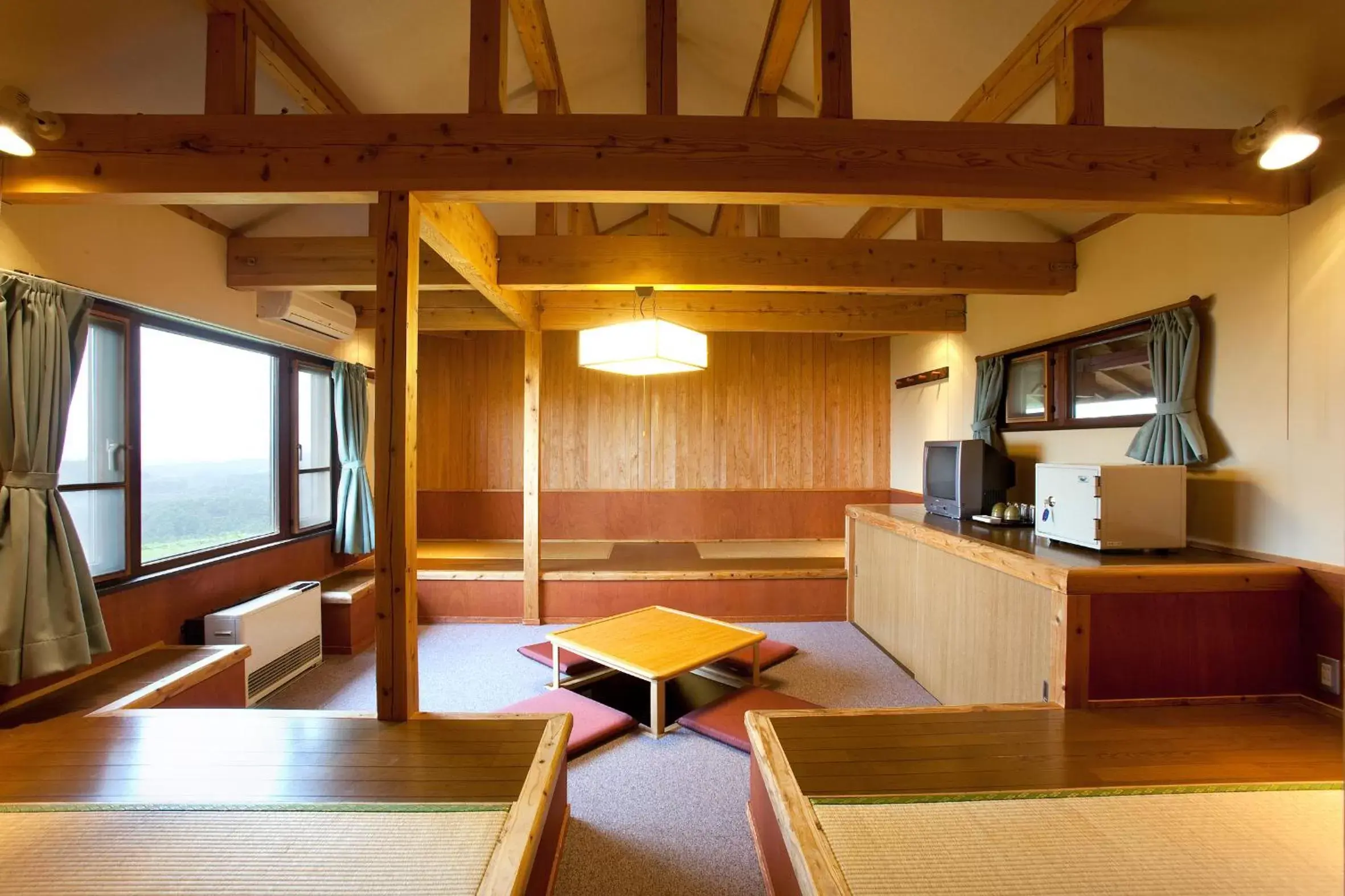 Photo of the whole room, Seating Area in Kuju Kogen Cottage