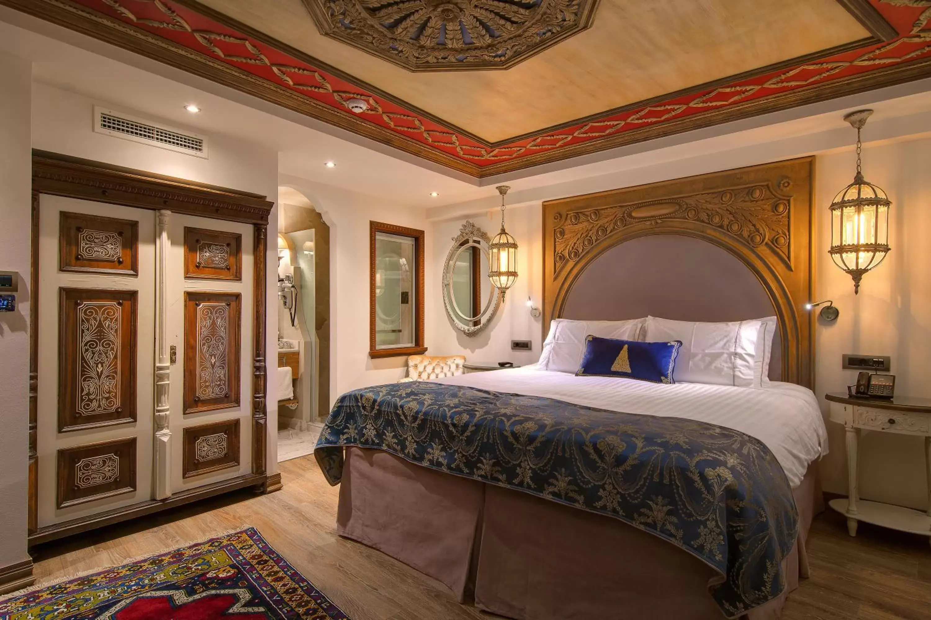 Bed in KAMARES Historic Boutique Hotel & Spa