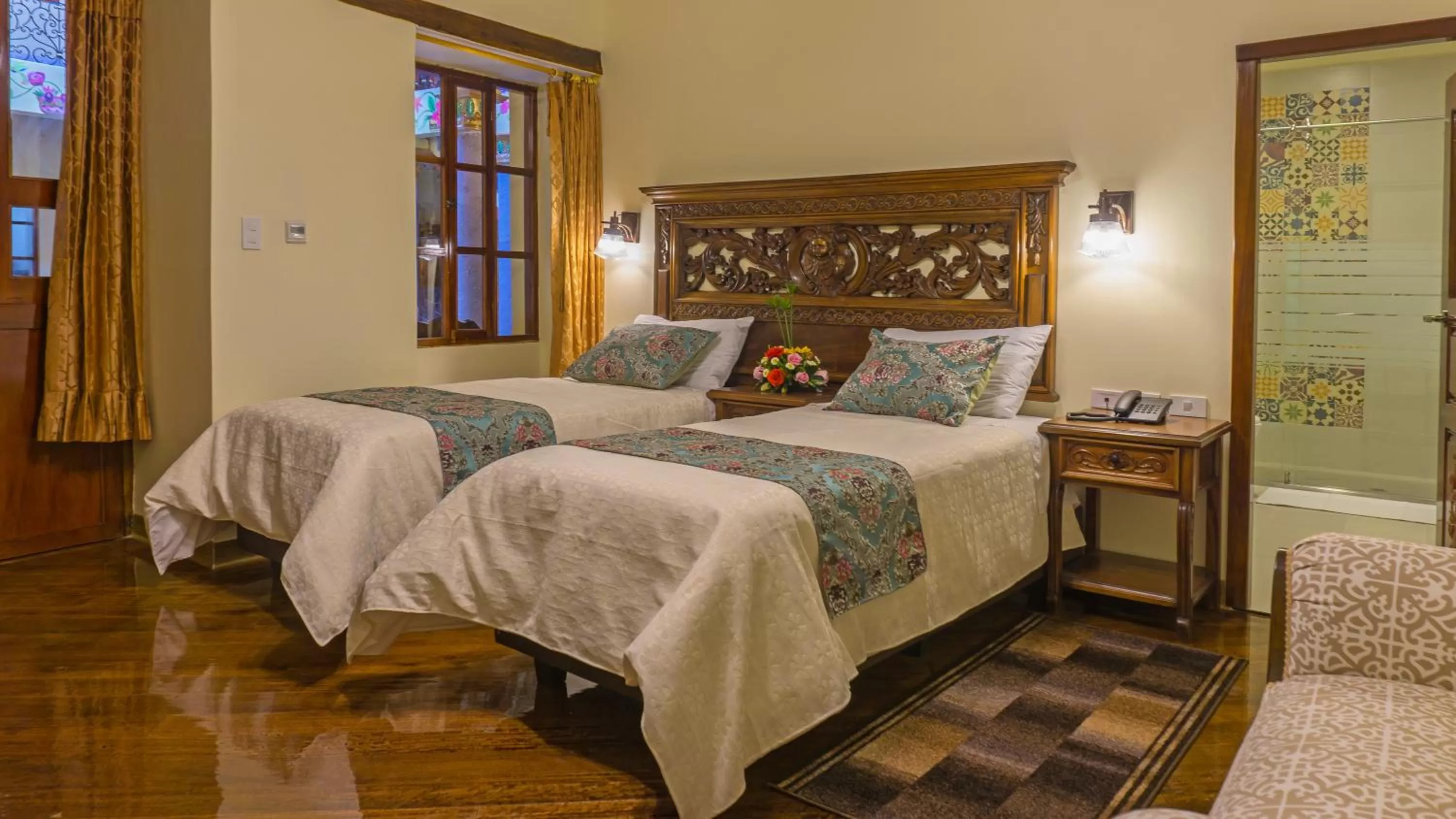 Bed in Hotel La Basílica Quito