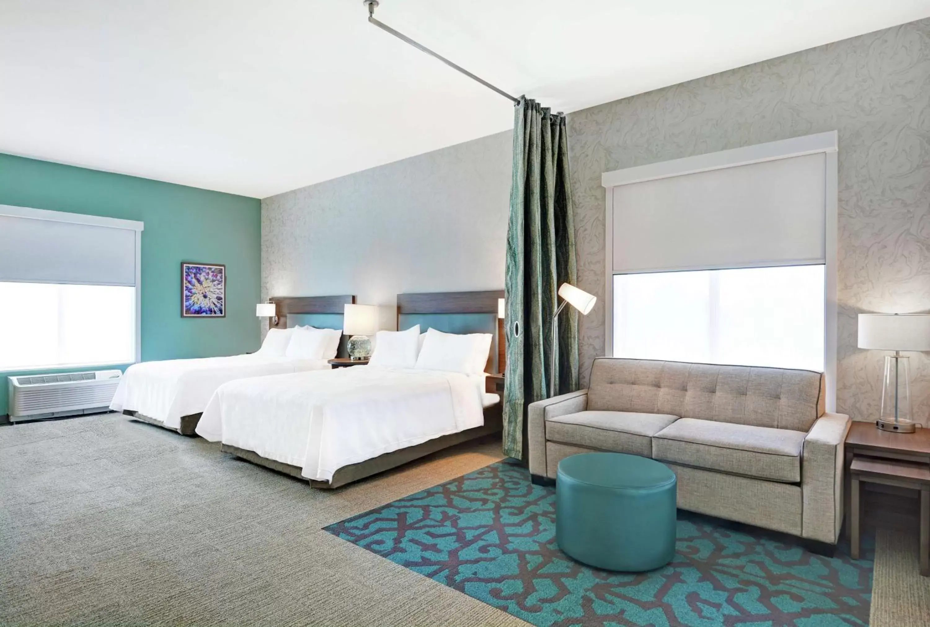 Living room, Bed in Home2 Suites By Hilton Charleston Daniel Island, Sc Living room, Bed in Home2 Suites By Hilton Charleston Daniel Island, Sc