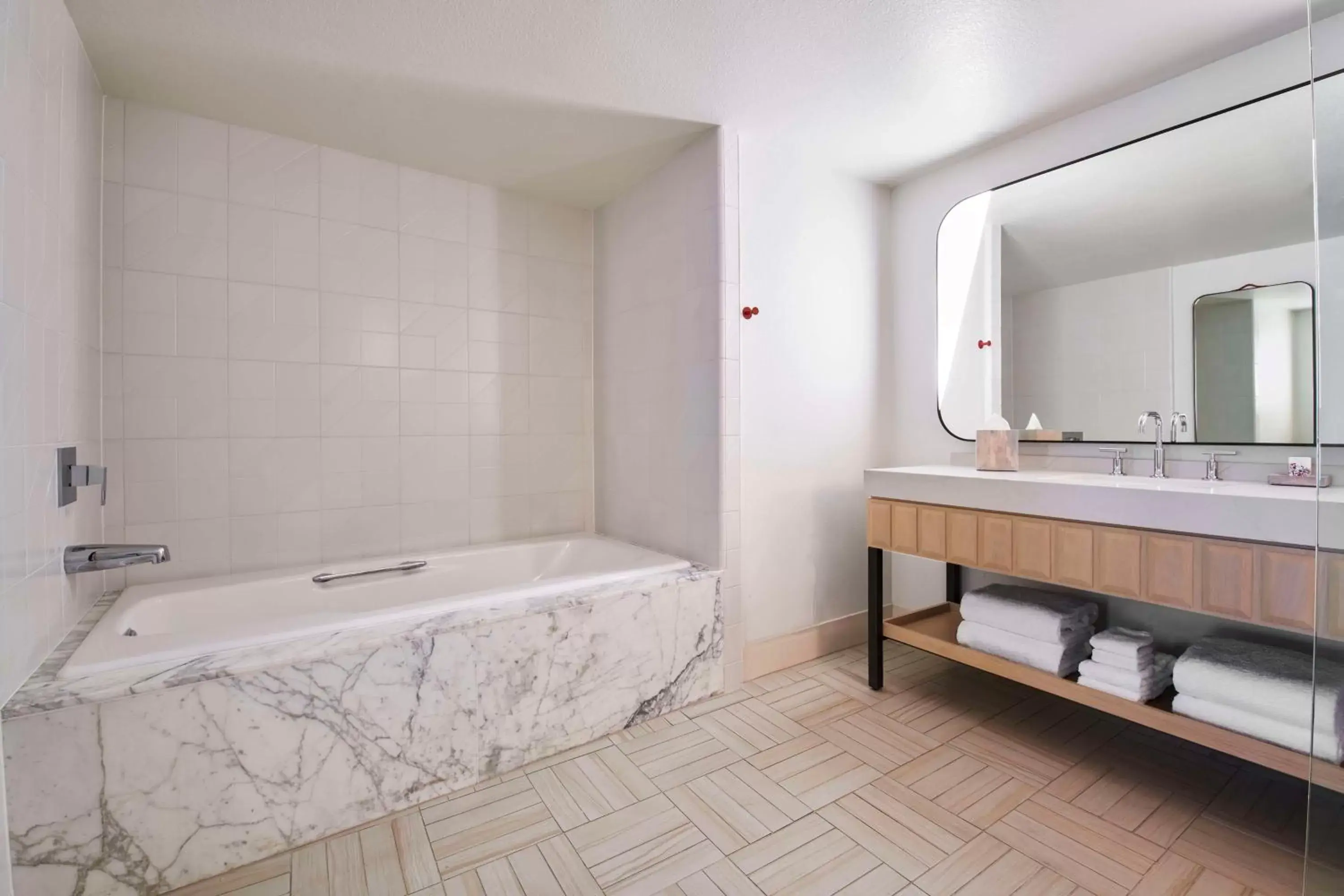 Bathroom in Virgin Hotels Las Vegas, Curio Collection by Hilton