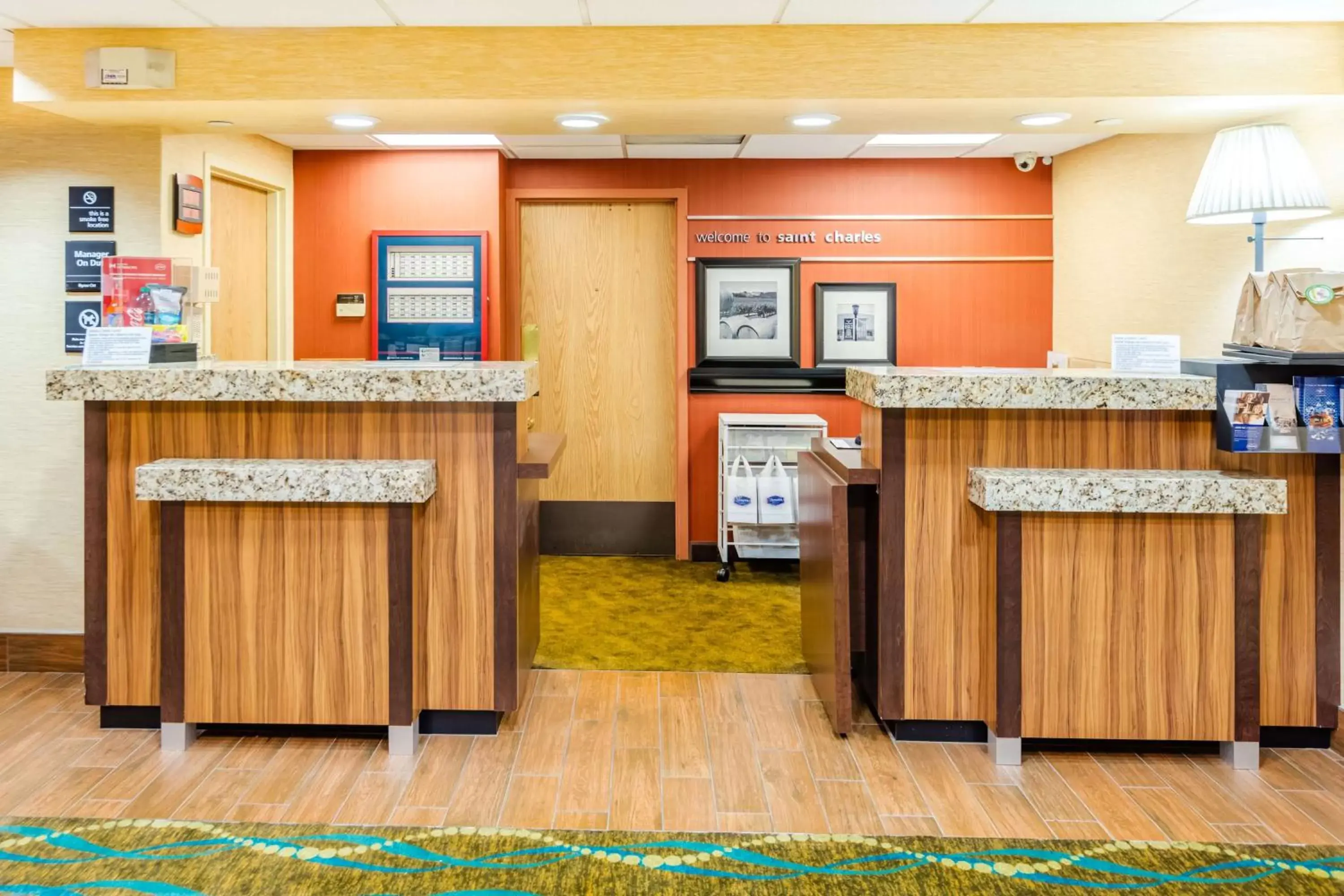 Lobby or reception in Hampton Inn St Charles St Peters Lobby or reception in Hampton Inn St Charles St Peters