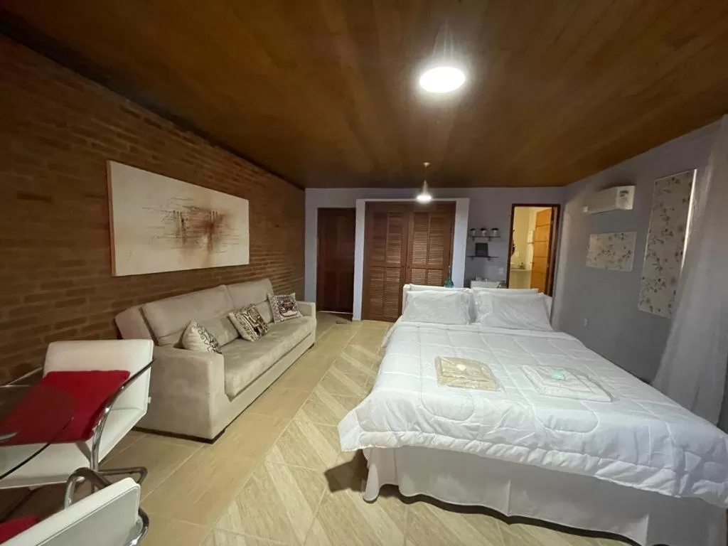 Bed in Pousada R.N.C. Nosso Paraíso