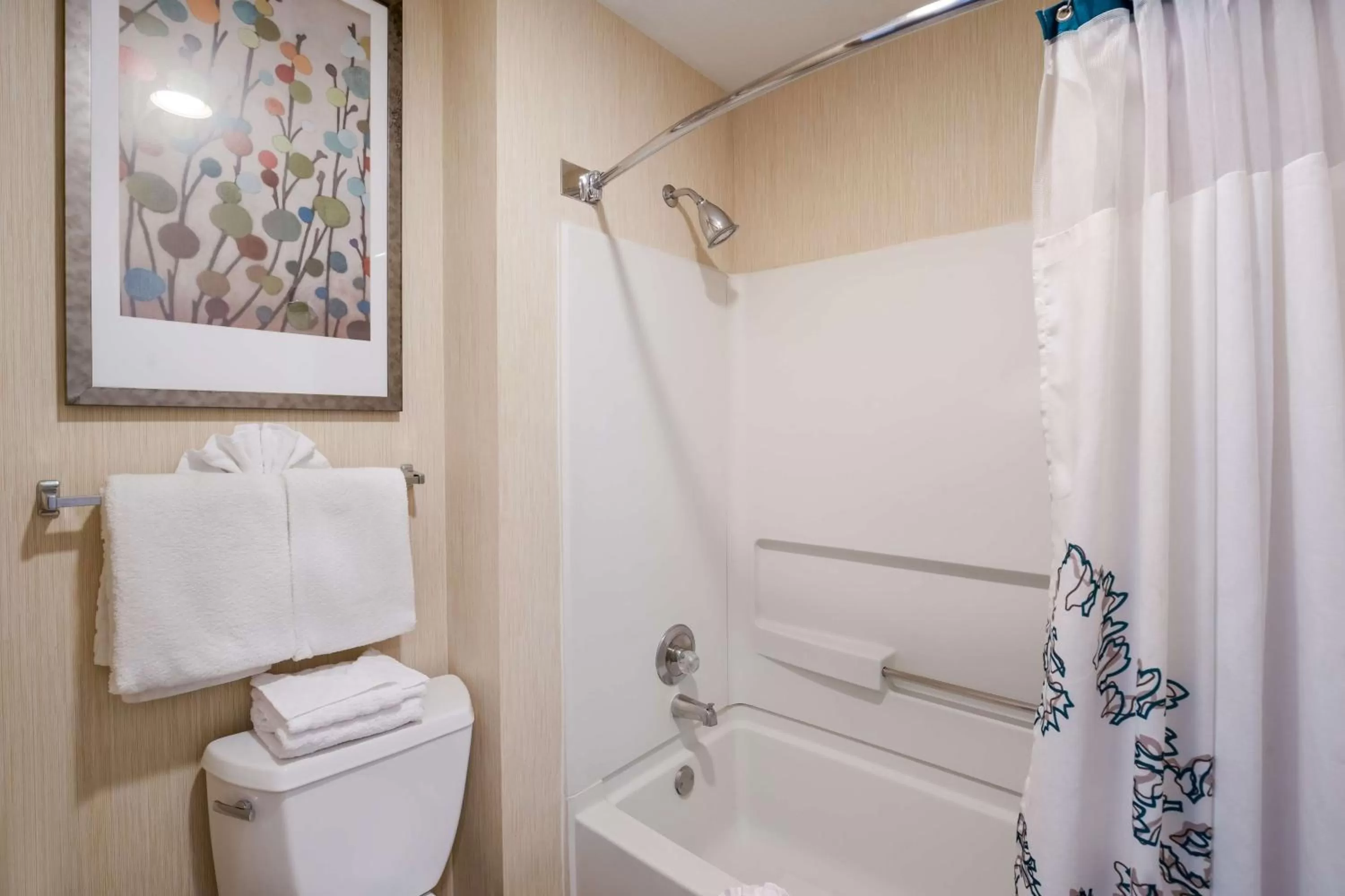 Bathroom in SenS Suites Livermore; SureStay Collection by Best Western