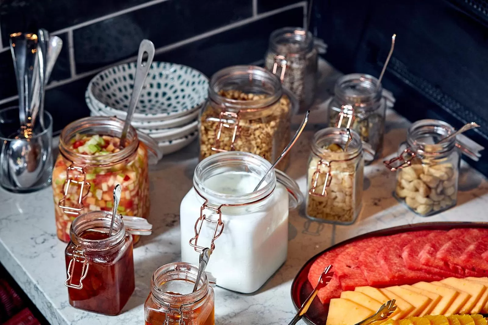 Buffet breakfast in Fabric Hotel - an Atlas Boutique Hotel