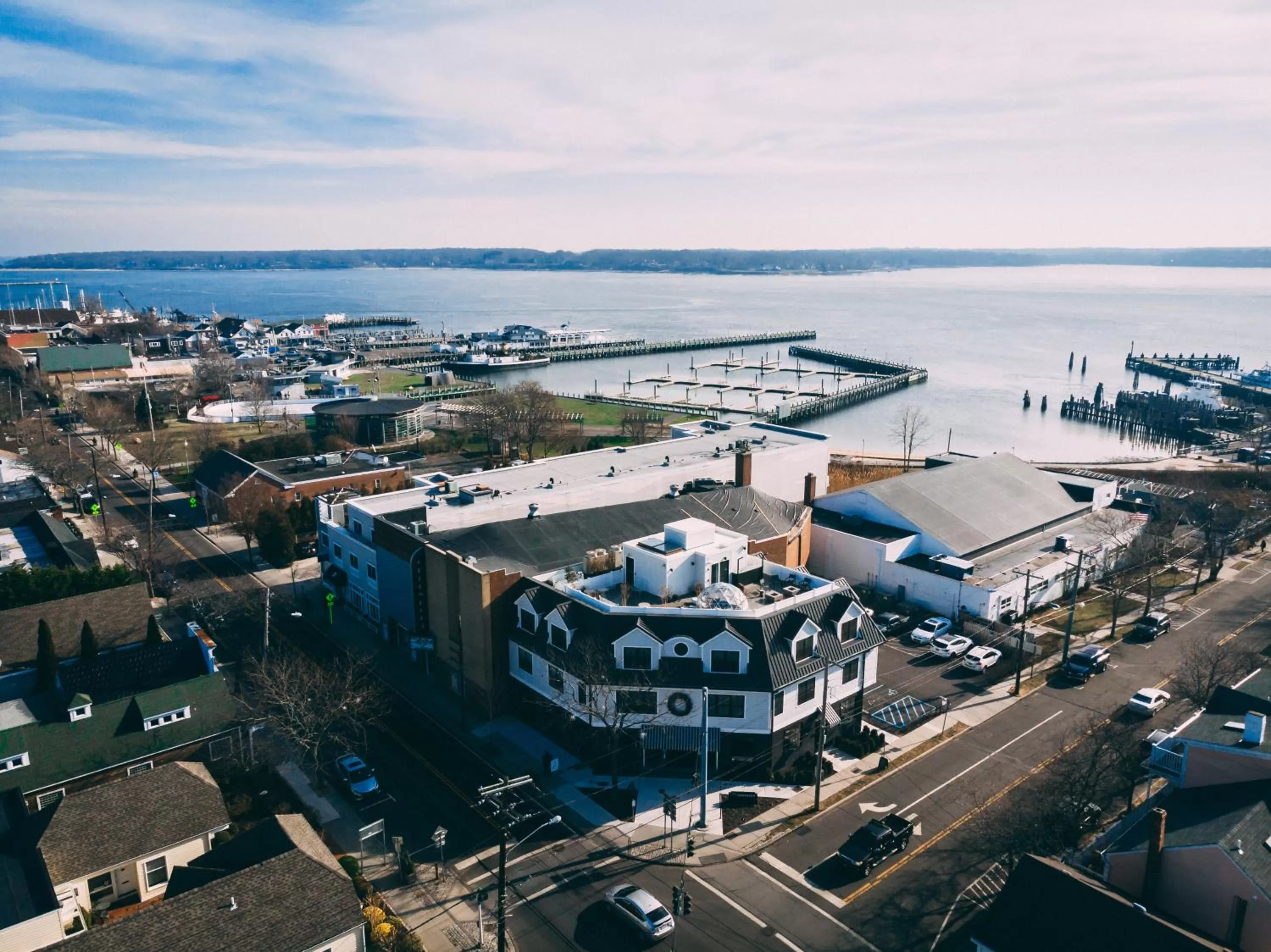 Bird's eye view in The Menhaden Hotel