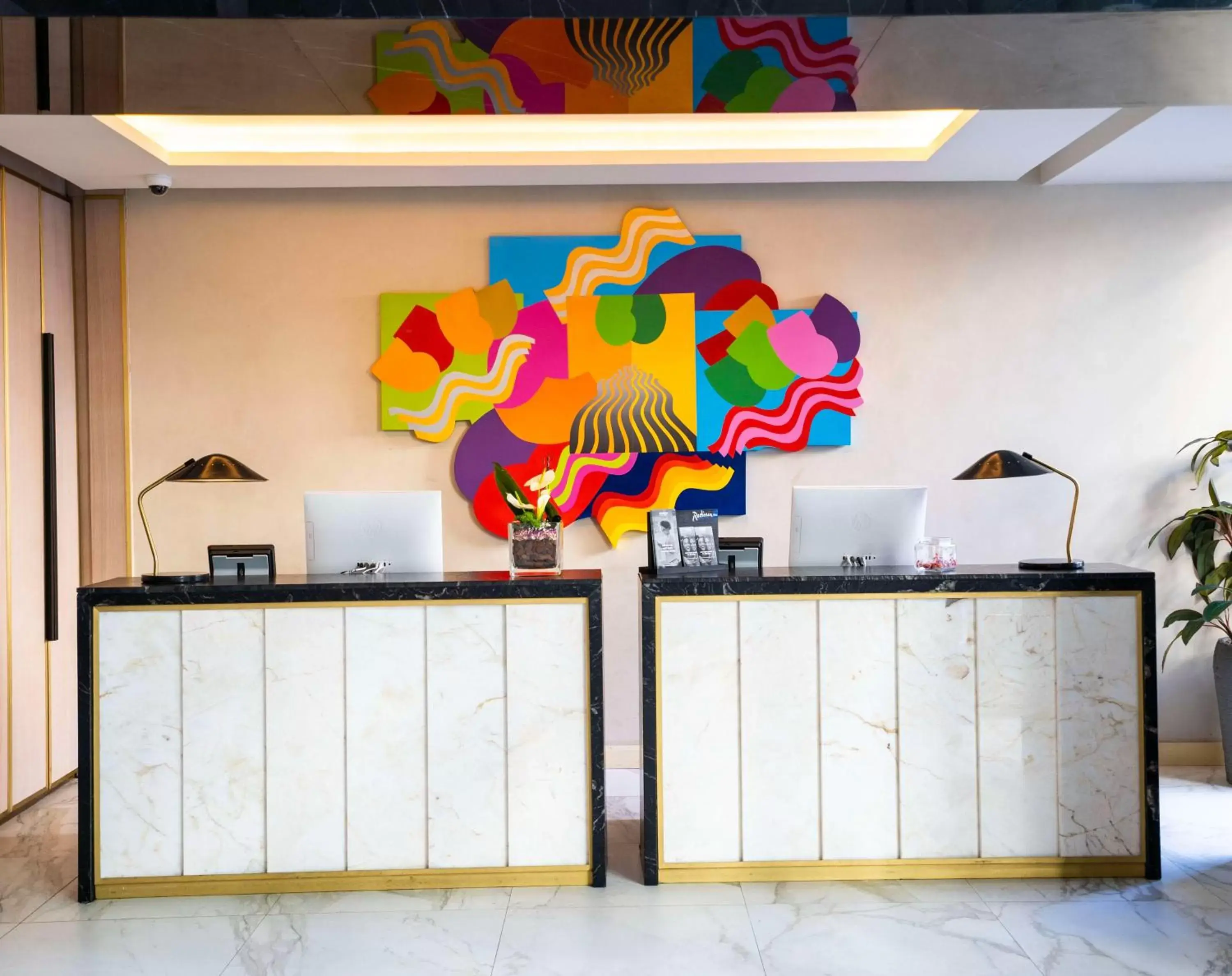 Lobby or reception in Radisson Blu Hotel Casablanca City Center