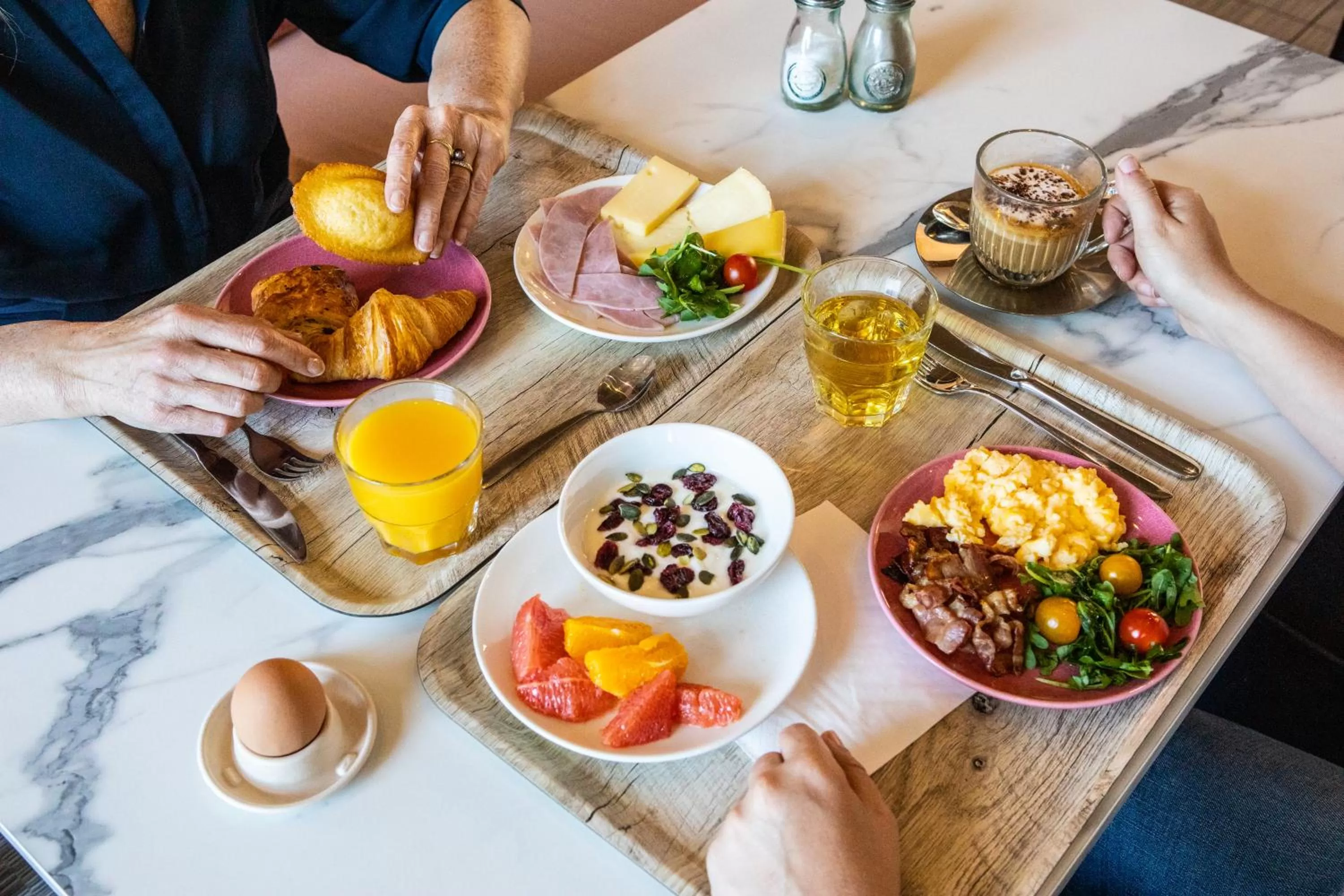 Buffet breakfast in ibis Paris Coeur d'Orly Airport