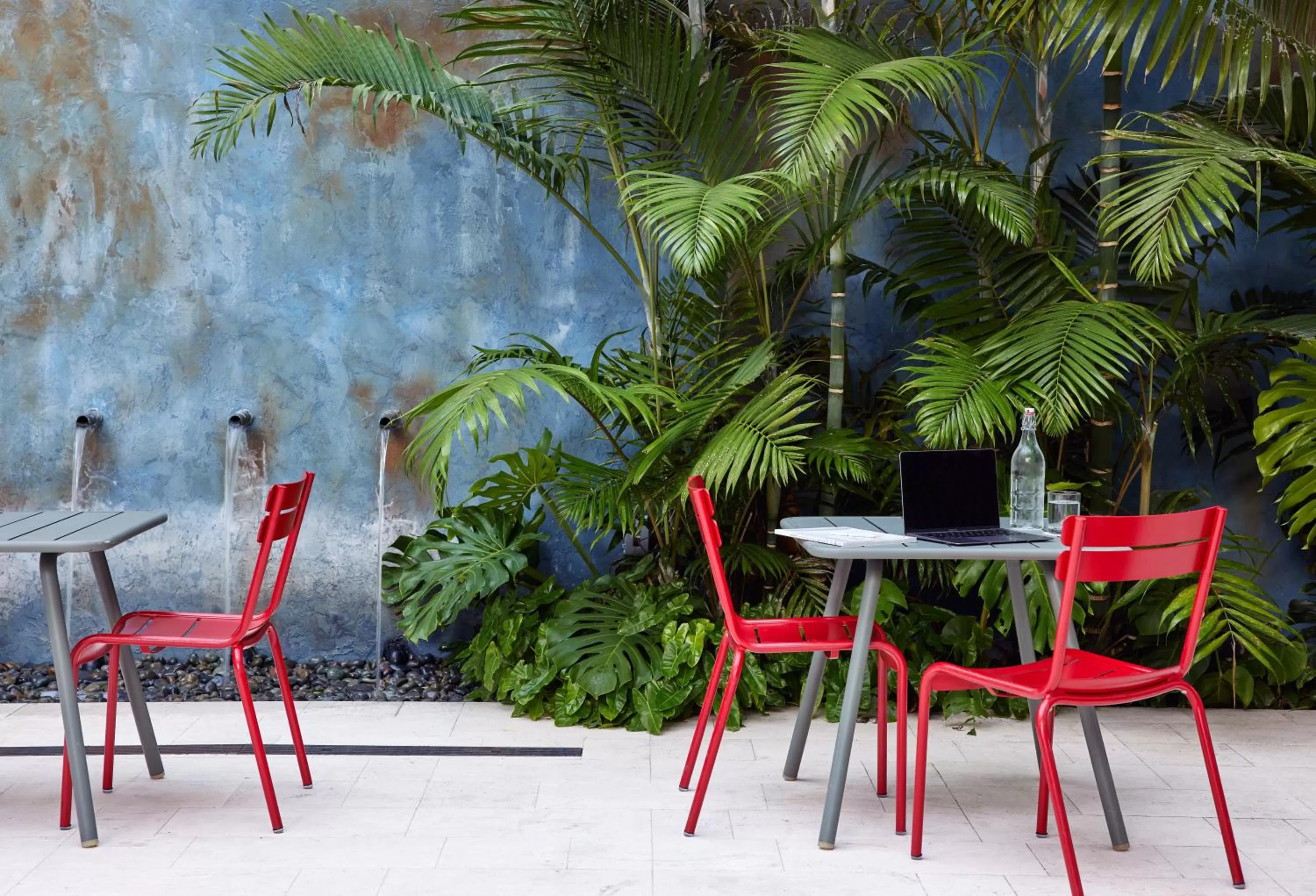 Inner courtyard view in The Betsy Hotel, South Beach