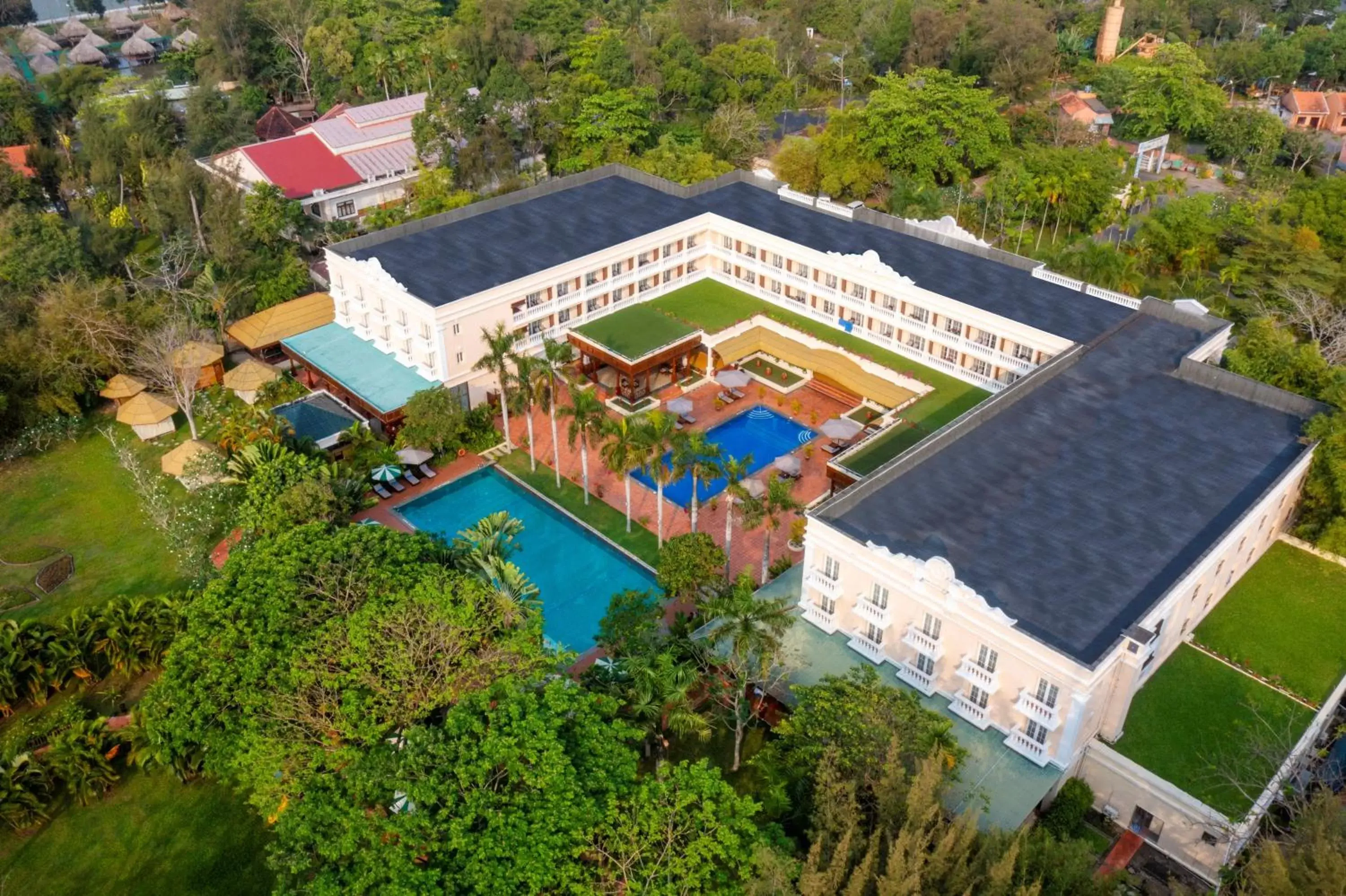 Property building, Bird's-eye View in Victoria Can Tho Resort